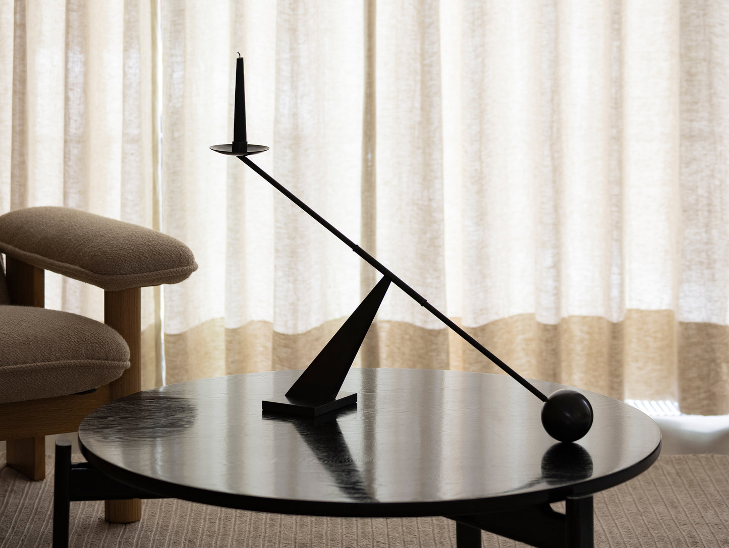 Passage Lounge Table by Menu - dark lacquered oak