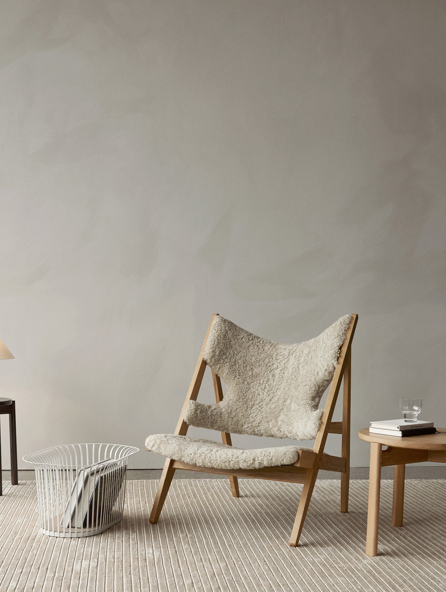 Passage Lounge Table by Menu - D50 cm / natural oak