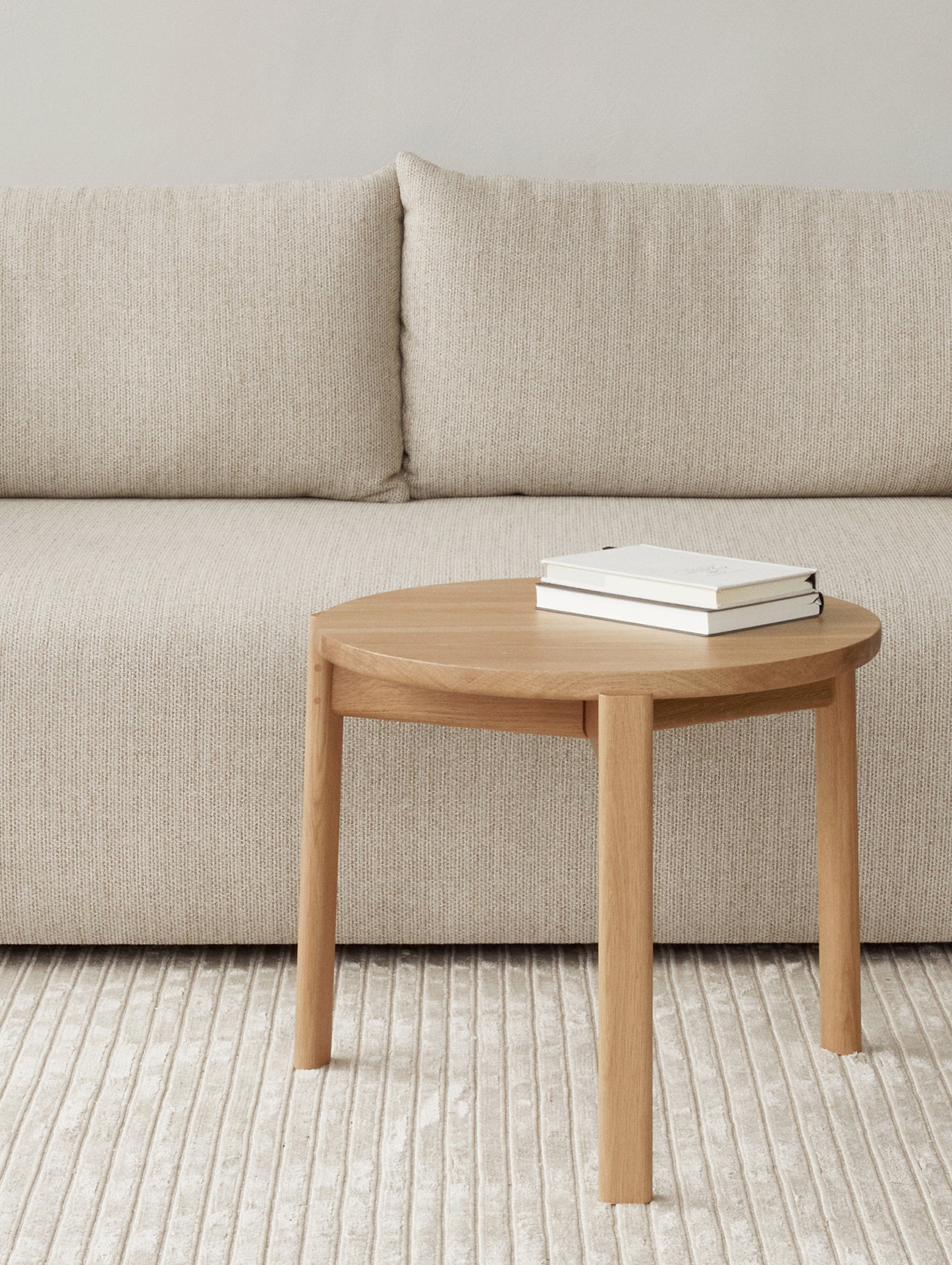 Passage Lounge Table by Menu - D50 cm / natural oak