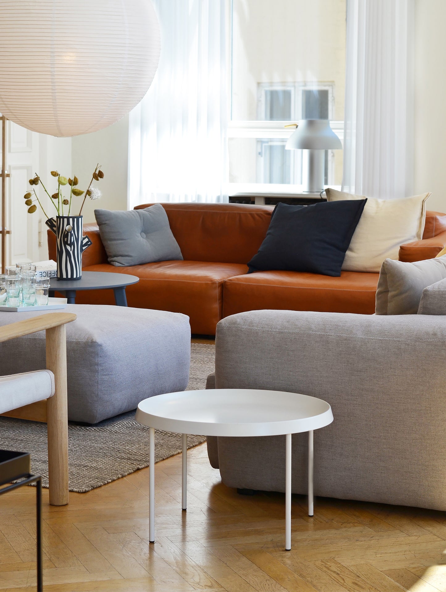 Mags Soft Ottoman in Linara 443 by HAY