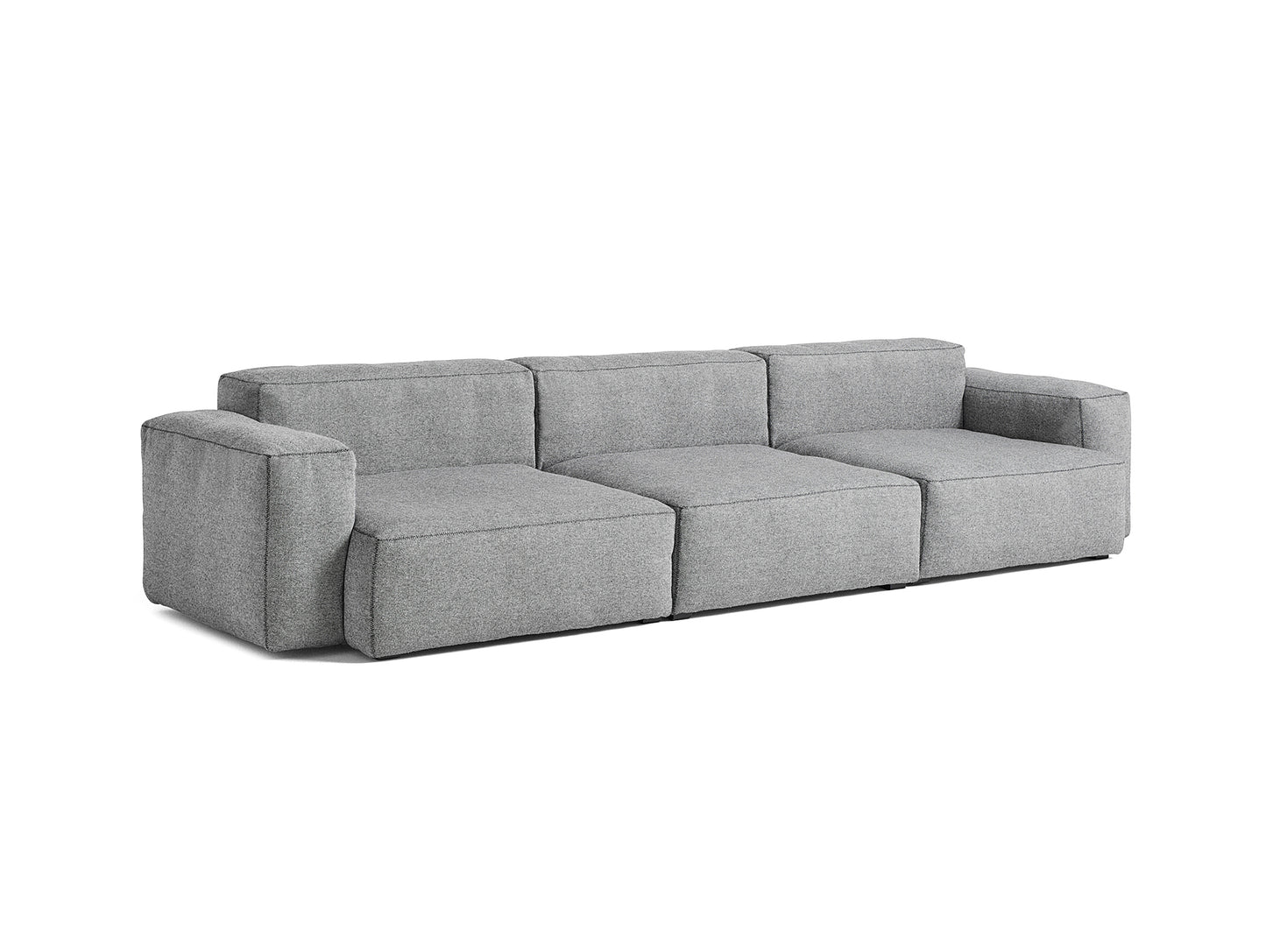 Mags Soft 3 Seater Sofa (Low Armrest) by HAY