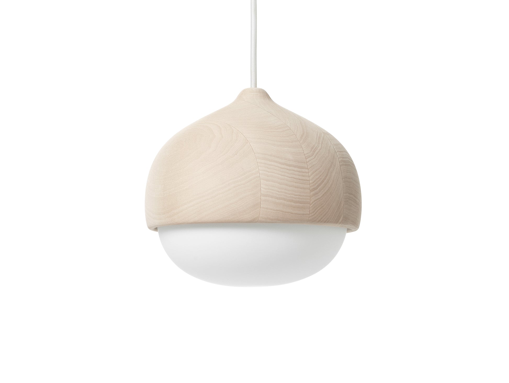 Terho Pendant Lamp by Mater - Medium / Natural Lacquered Linden