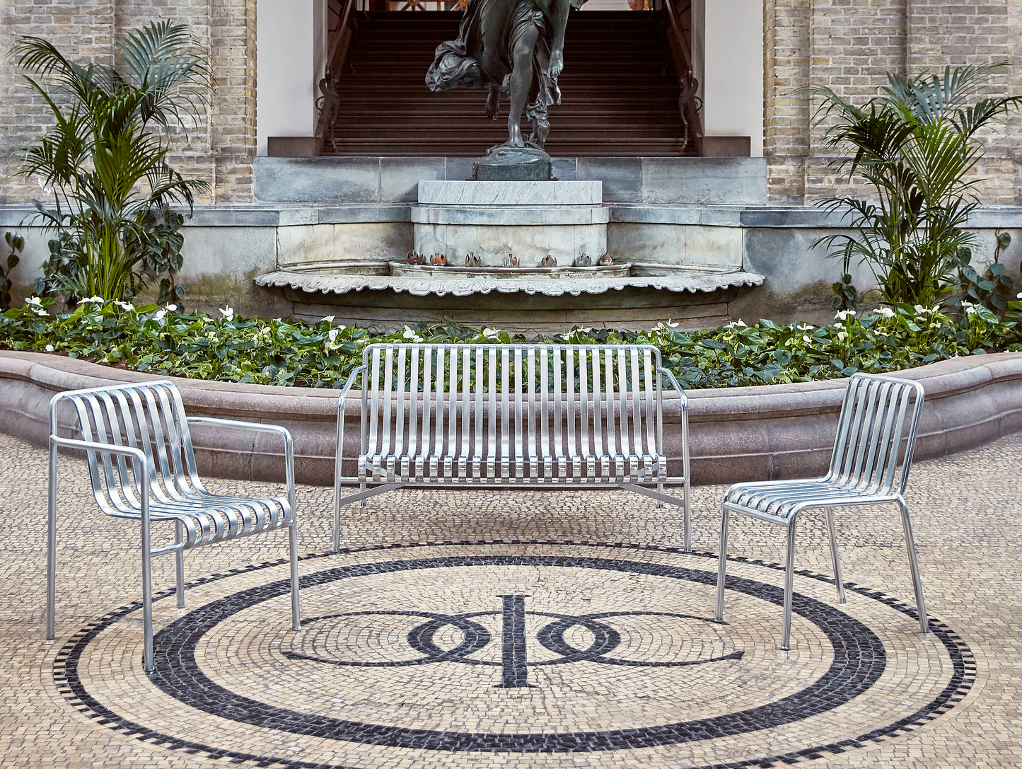 HAY Palissade Dining Armchair - Hot Galvanised
