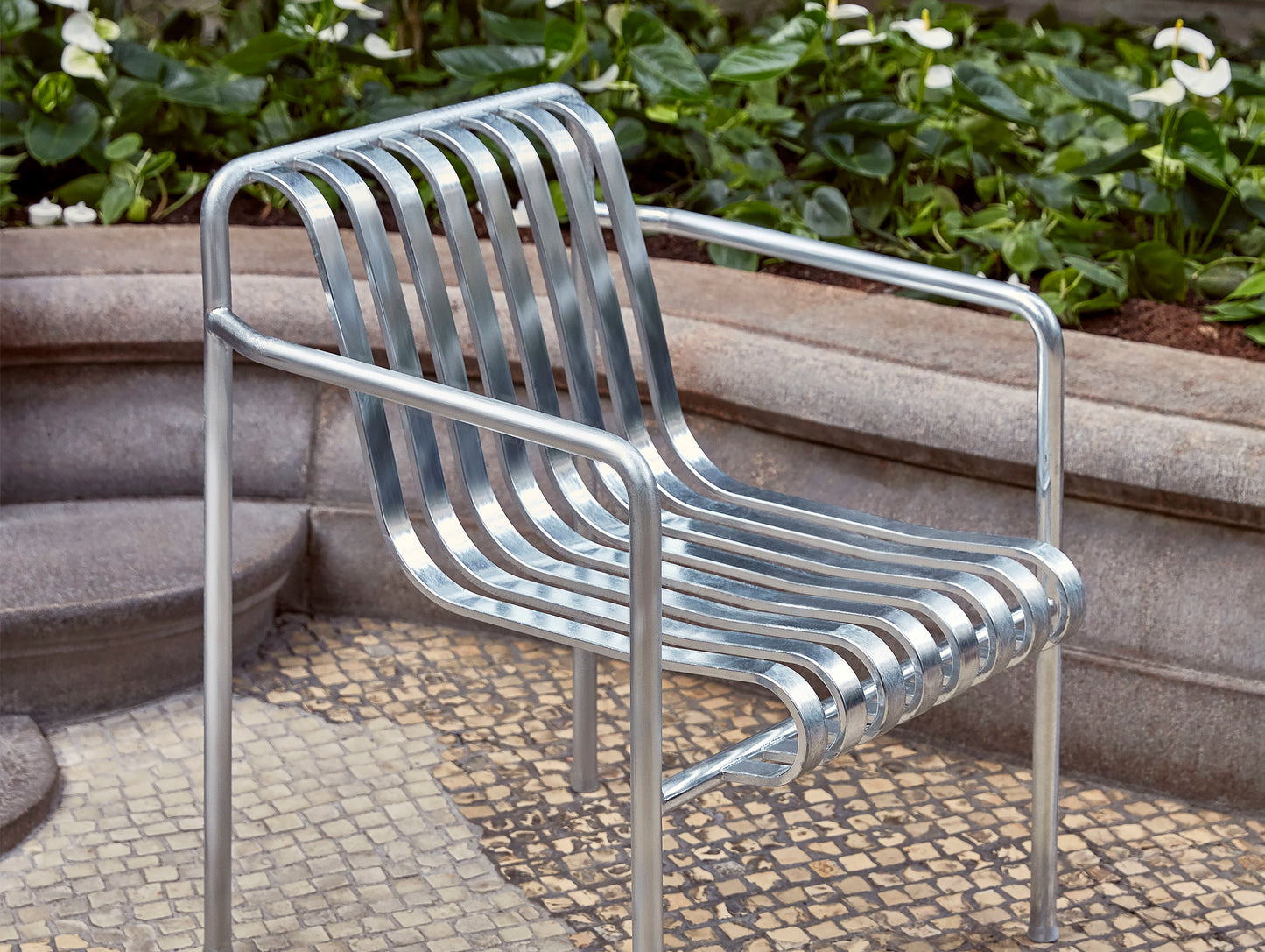 HAY Palissade Dining Armchair - Hot Galvanised
