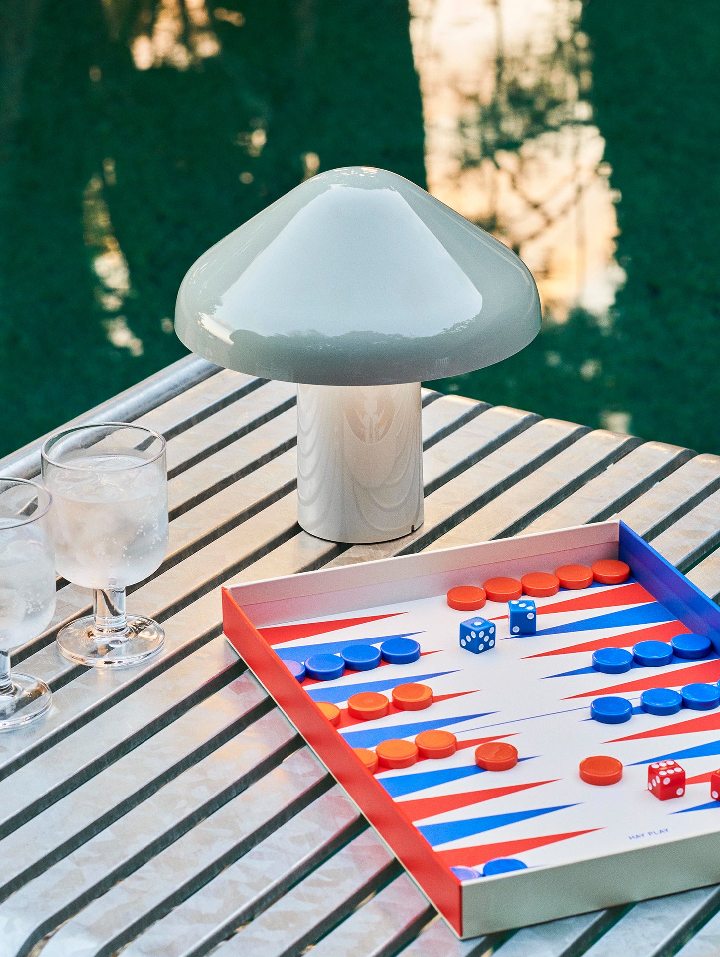 HAY Pao Portable Lamp by HAY - Cool Grey