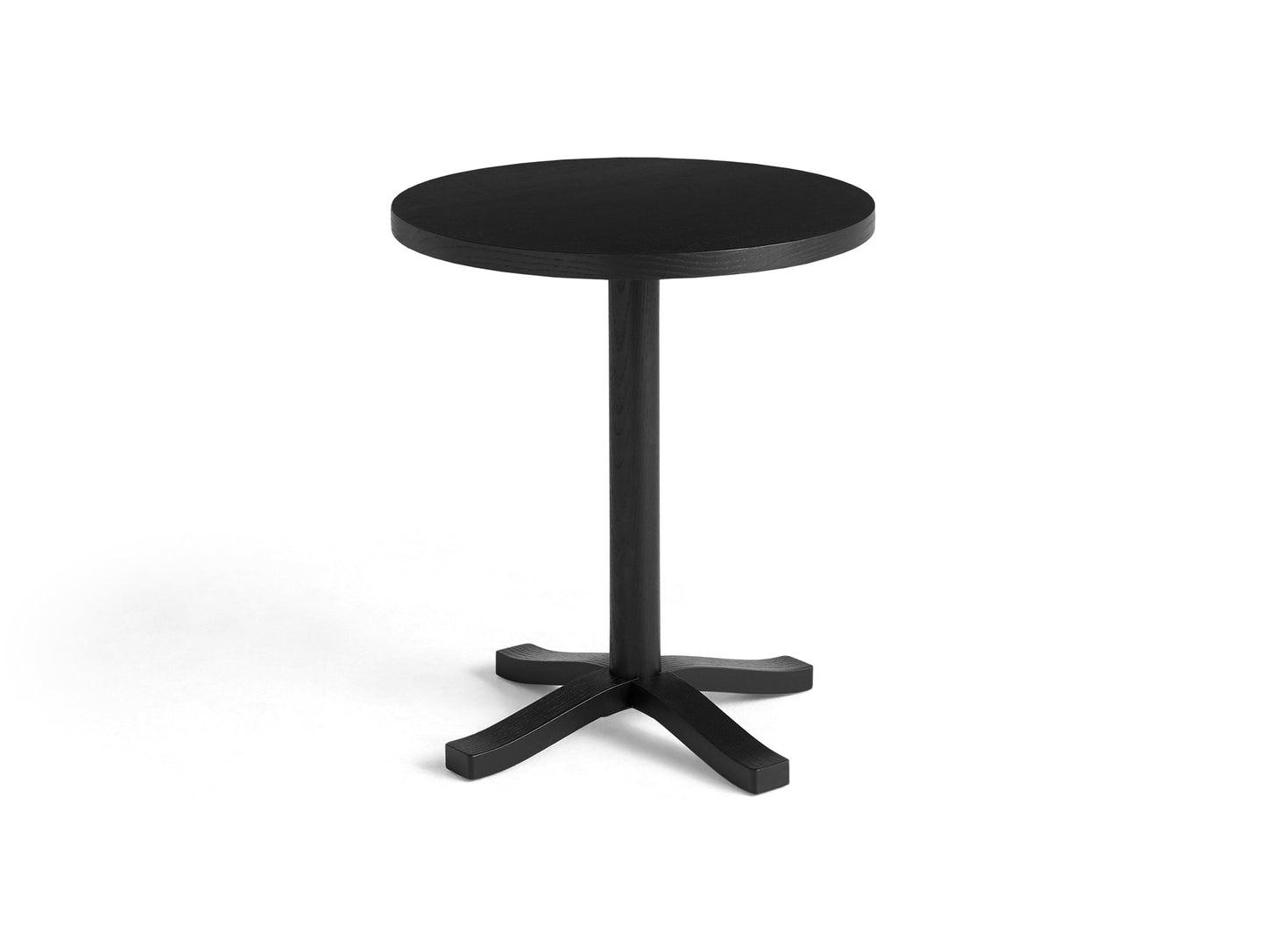 Pastis Table by HAY - Diameter 46 x Height 52 cm / Black Water-Based Lacquered Ash