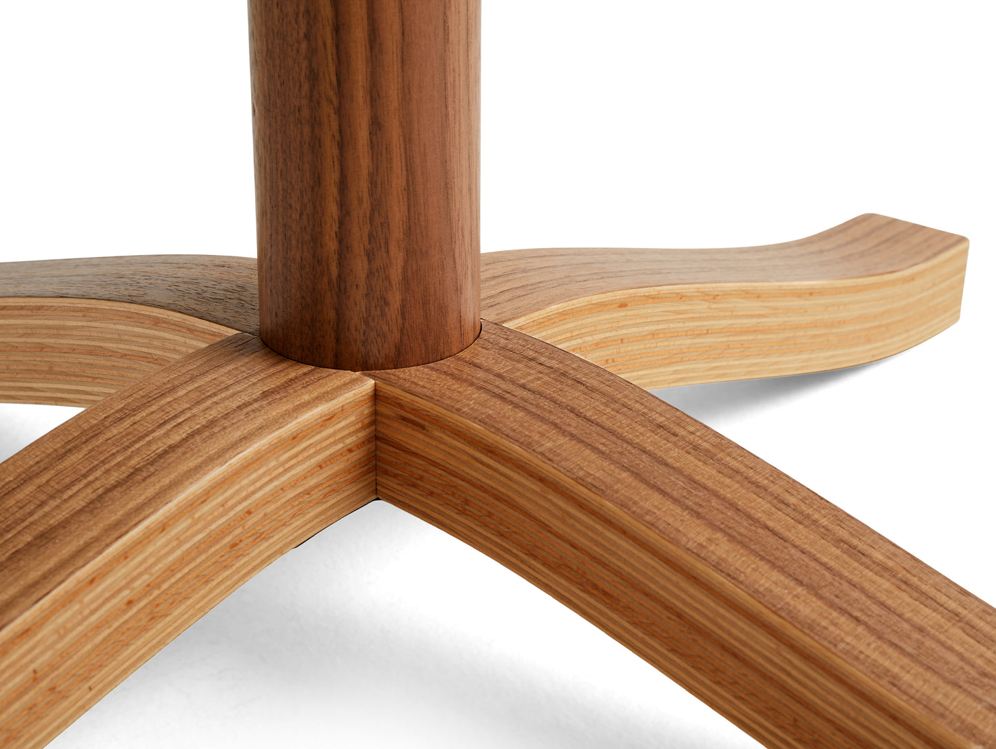Pastis Table by HAY - Diameter 70 x Height 74 cm / Water-Based Lacquered Walnut