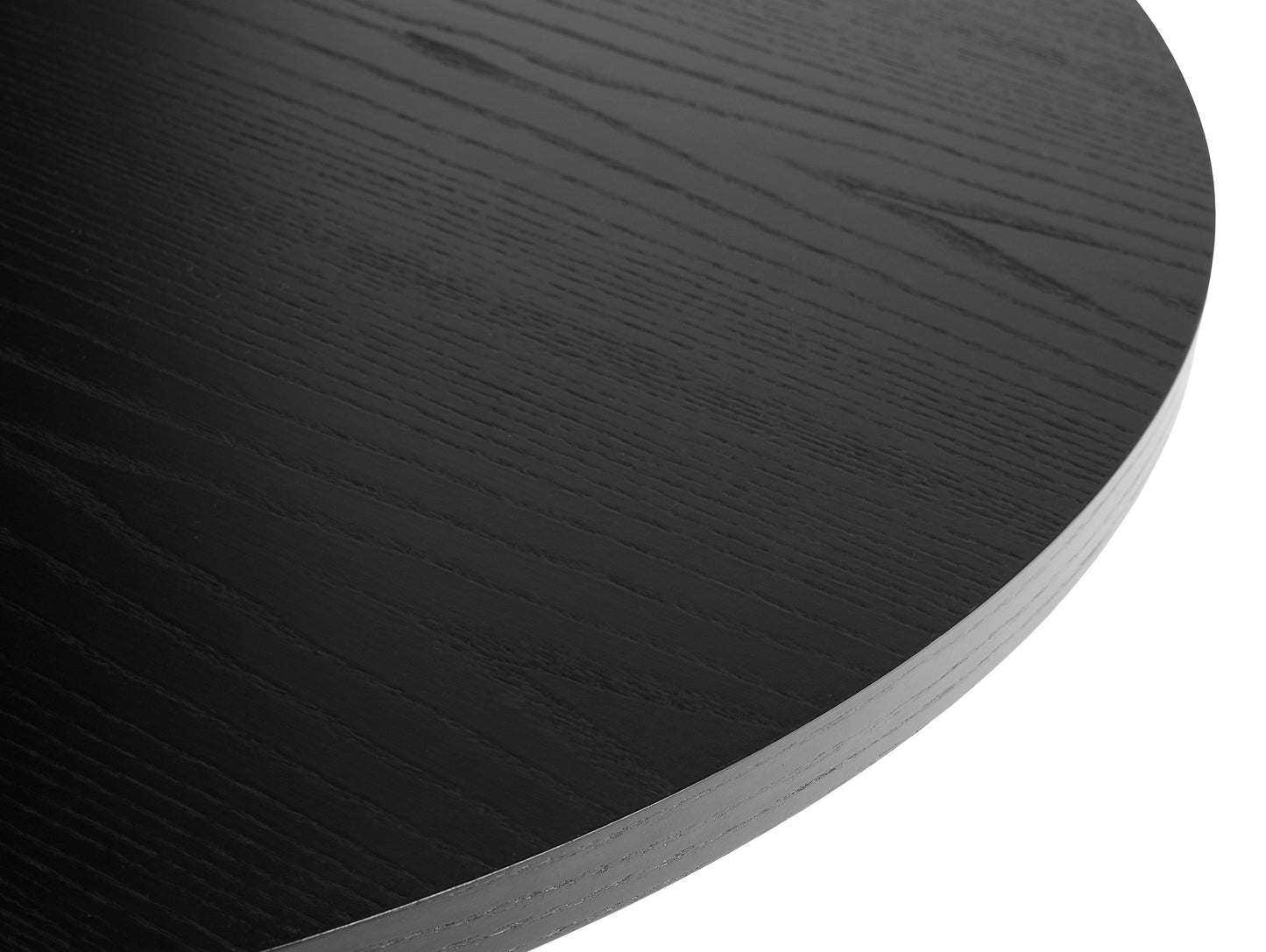 Pastis Table by HAY - Diameter 90 x Height 74 cm / Black Water-Based Lacquered Ash