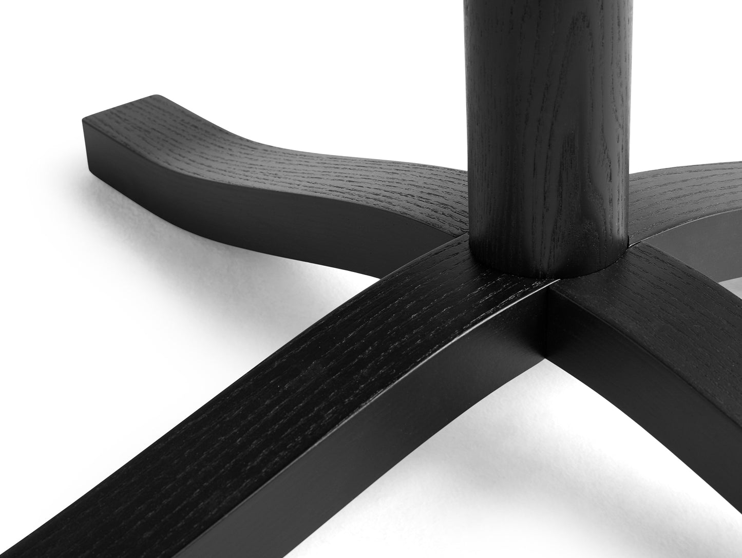 Pastis Table by HAY - Diameter 90 x Height 74 cm / Black Water-Based Lacquered Ash