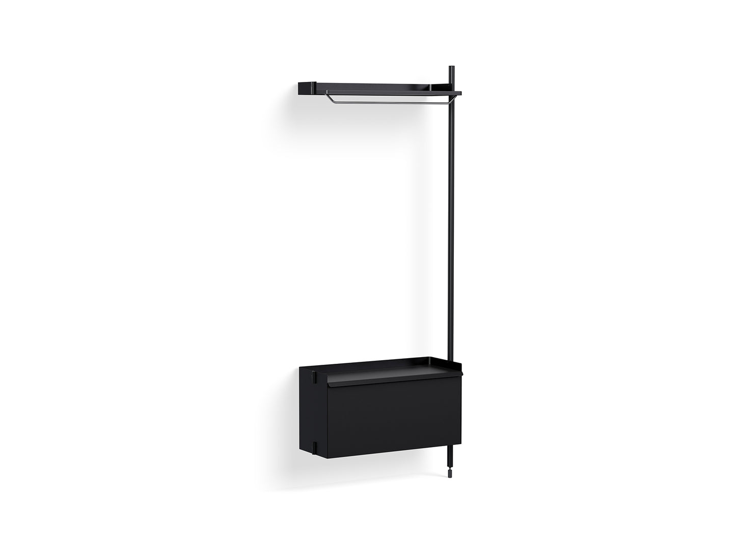 Pier System 1000 Add-ons by HAY - Black Anodised Aluminium Uprights / PS Black