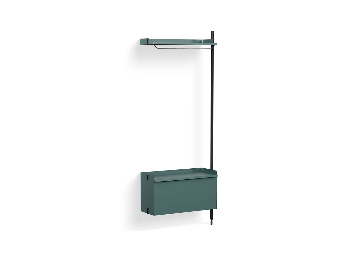 Pier System 1000 Add-ons by HAY - Black Anodised Aluminium Uprights / PS Blue