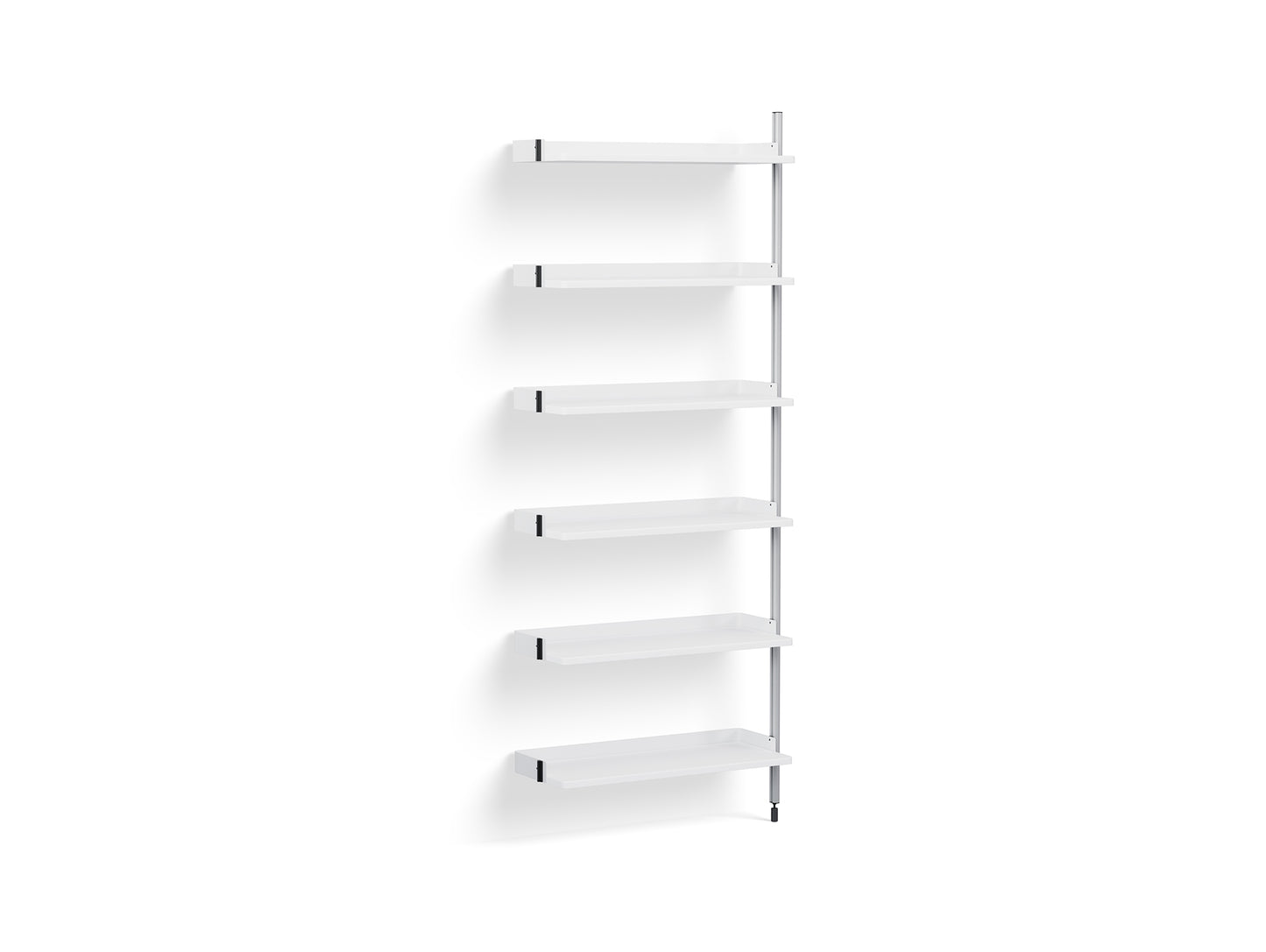 Pier System 100 Add-ons by HAY - Clear Anodised Aluminium Uprights / PS White
