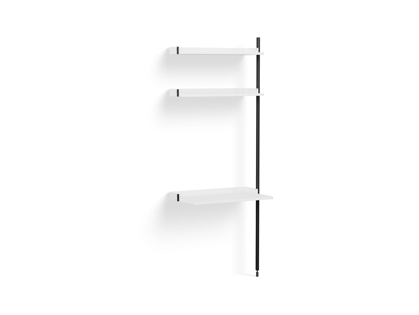 Pier System 10 Add-ons by HAY - Black Anodised Aluminium Uprights / PS White