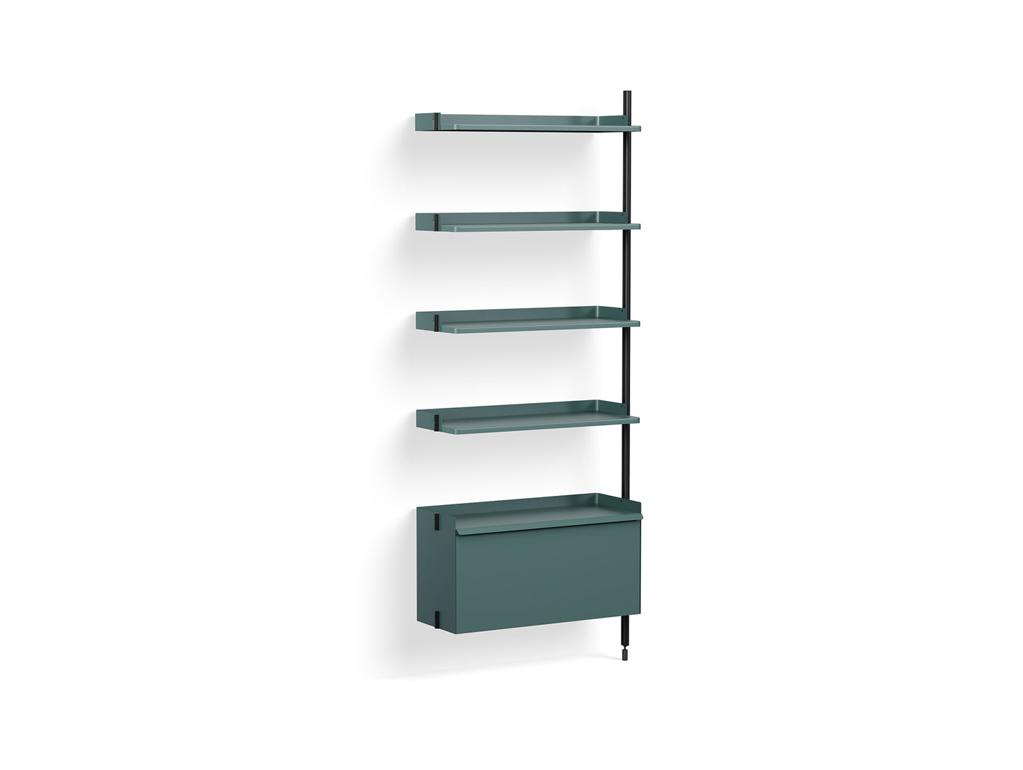 Pier System 120 Add-ons by HAY - Black Anodised Aluminium Uprights / PS Blue