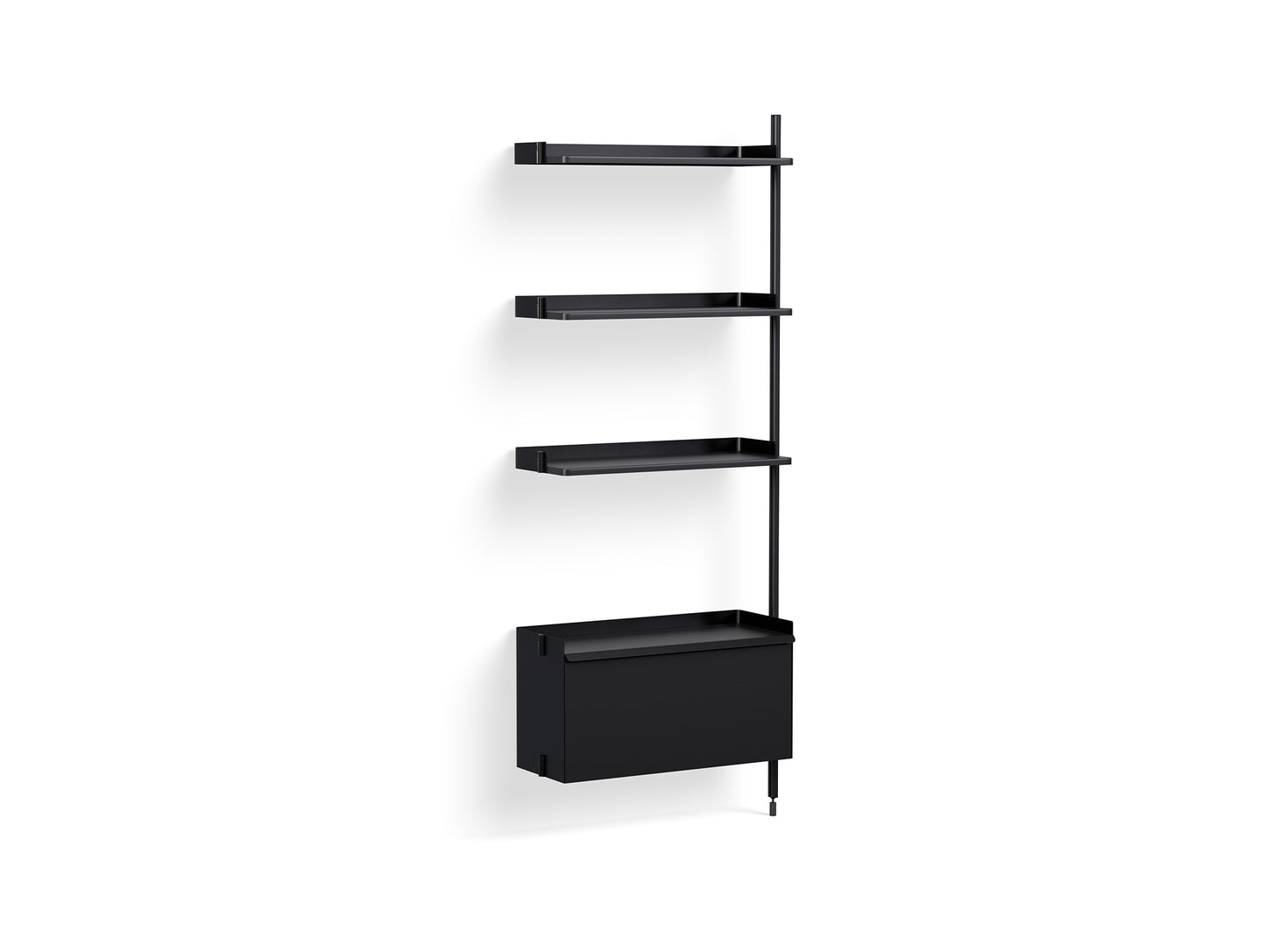 Pier System 130 Add-ons by HAY - Black Anodised Aluminium Uprights / PS Black