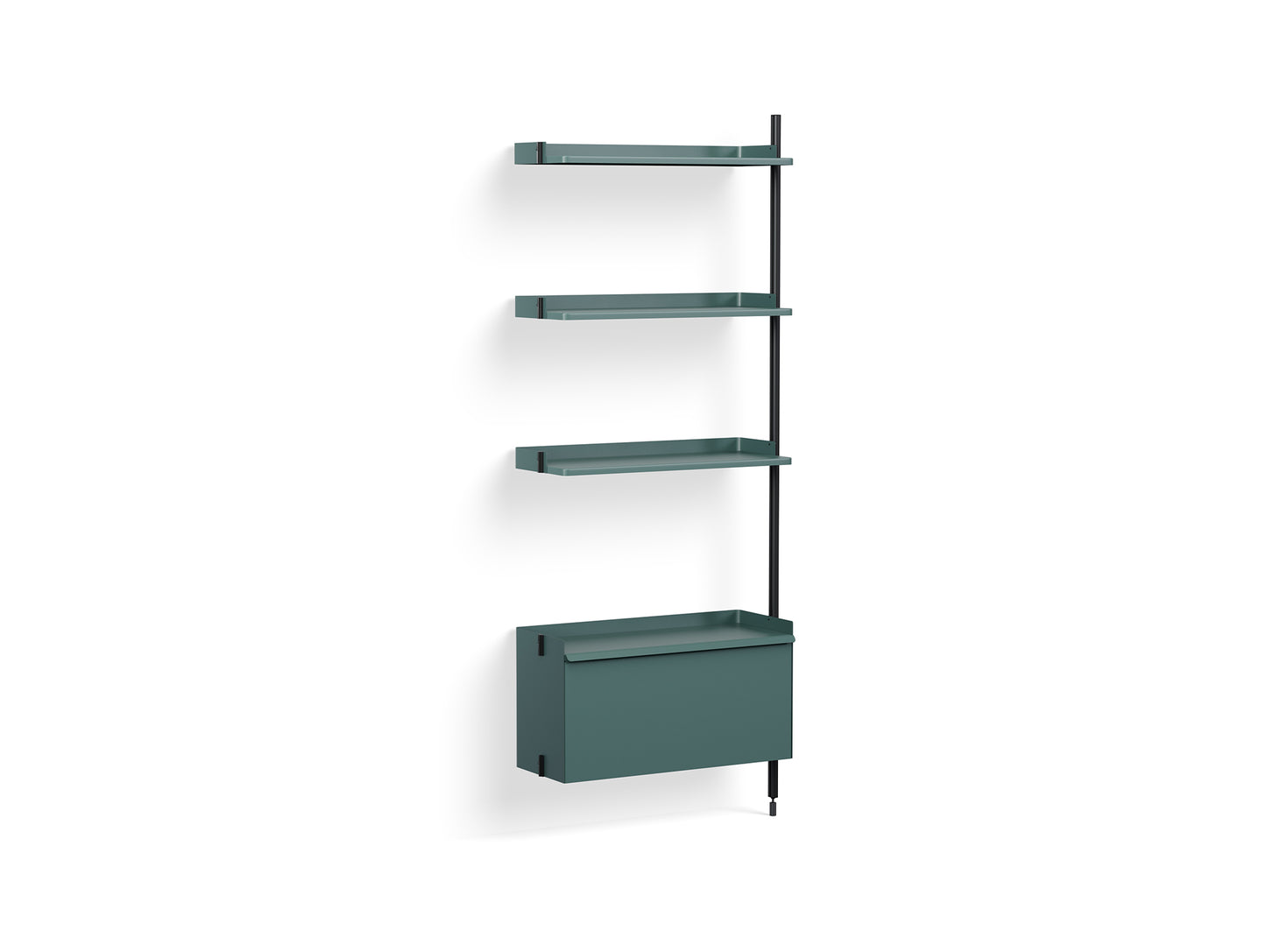 Pier System 130 Add-ons by HAY - Black Anodised Aluminium Uprights / PS Blue