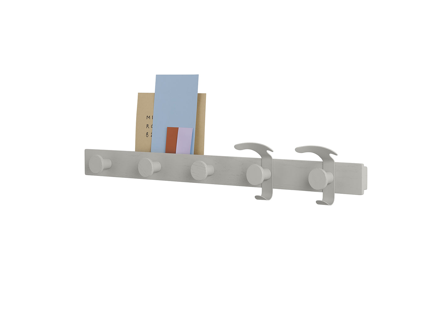 Avail Coat Rack by Muuto - Grey Lacquered Oak / Grey Steel