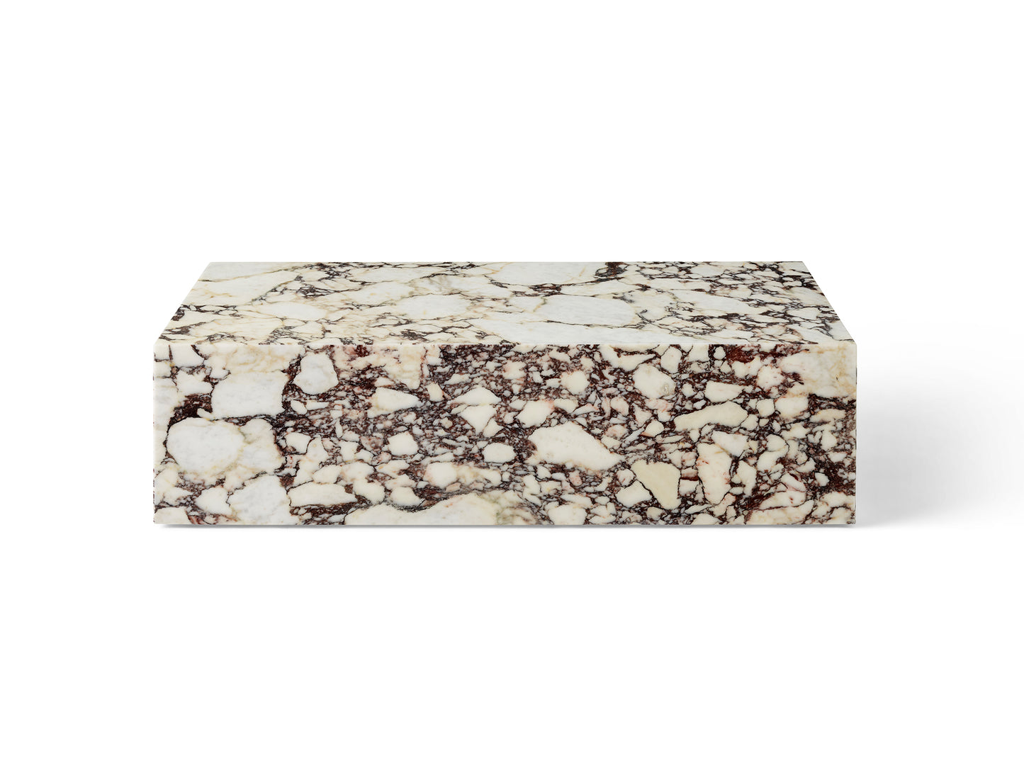 Marble Plinth Low - Calacatta Viola Marble - by Menu