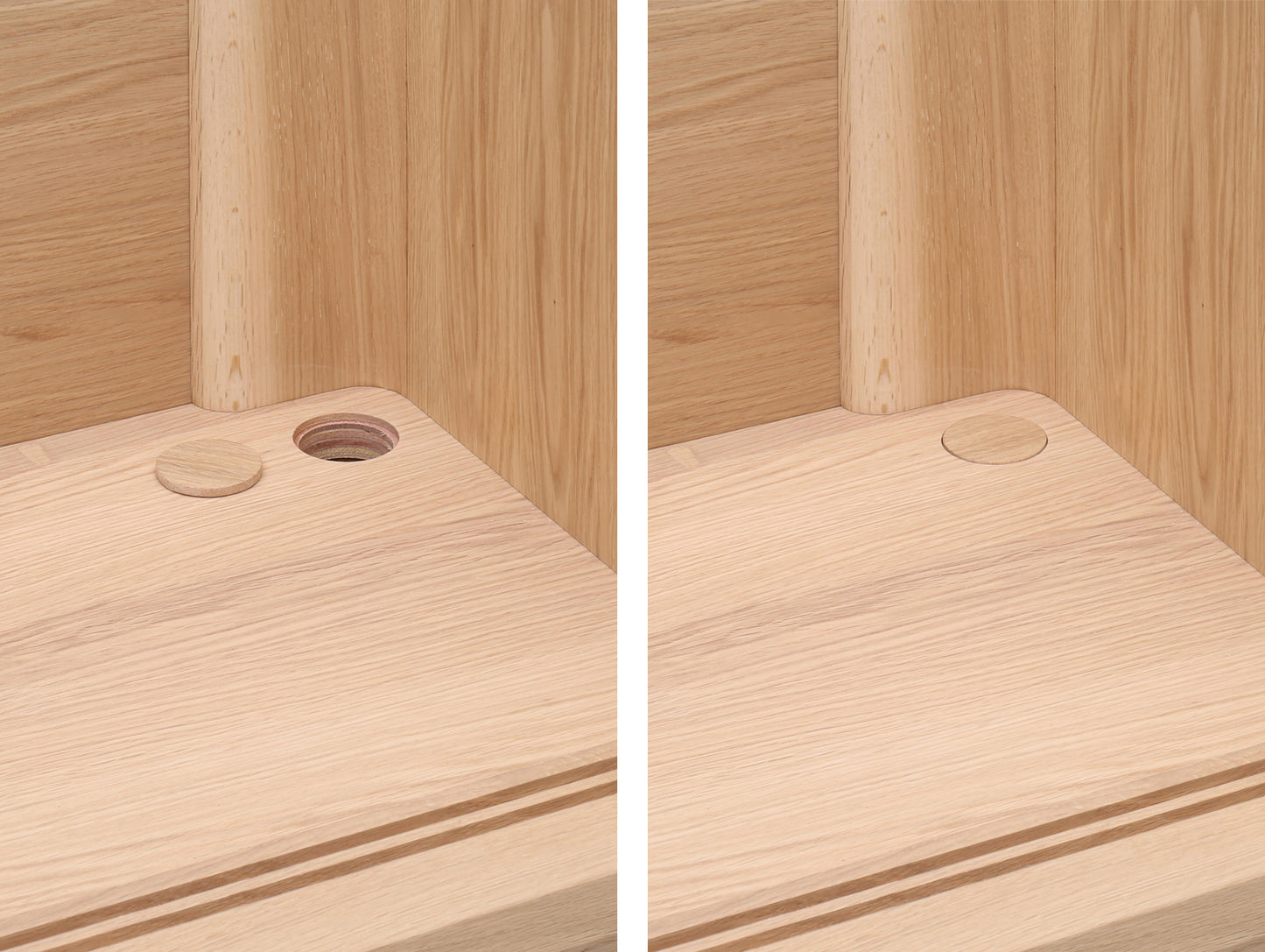 Karimoku New Standard - Prop Highboard in Pure Oak - Internal Cable Routing