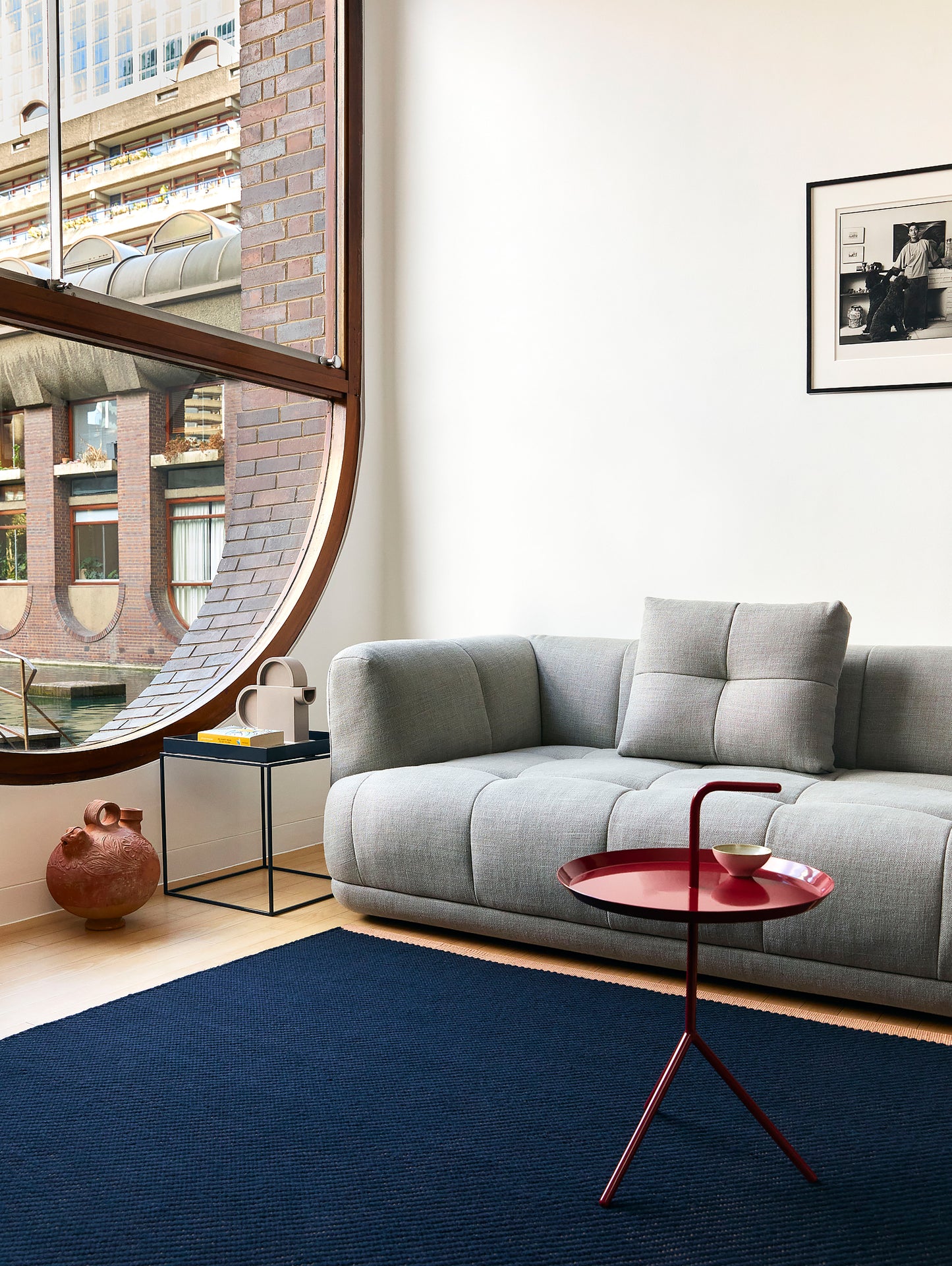 Quilton 3-Seater Sofa by HAY - Linen Grid