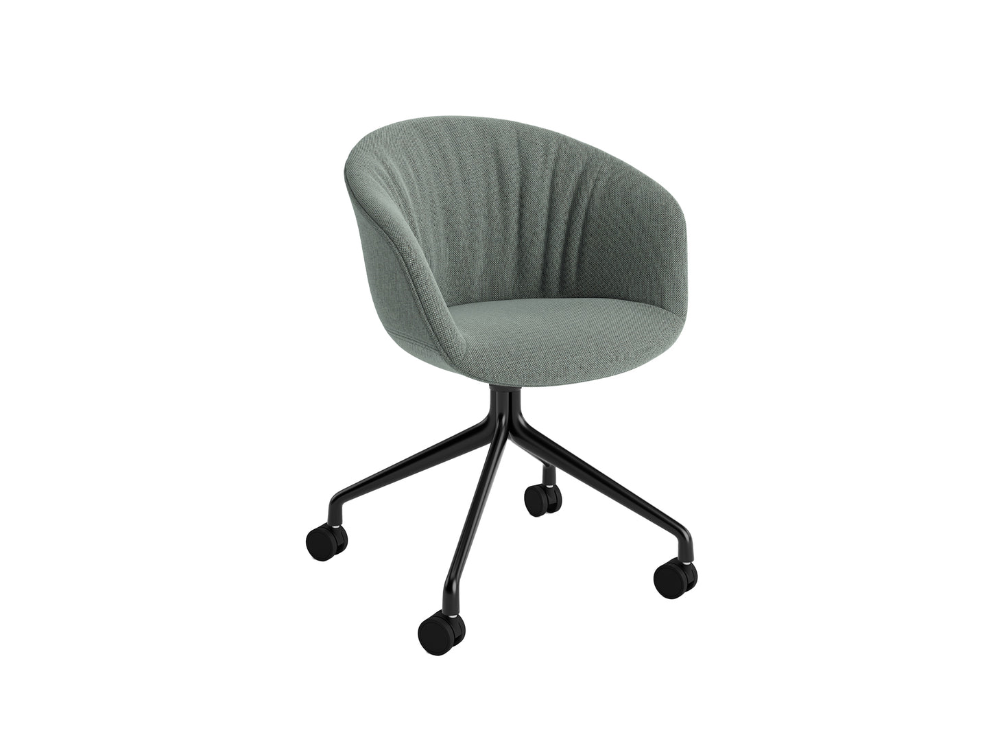 About A Chair AAC 25 Soft by HAY - Re-wool 868 / Black Powder Coated Aluminium