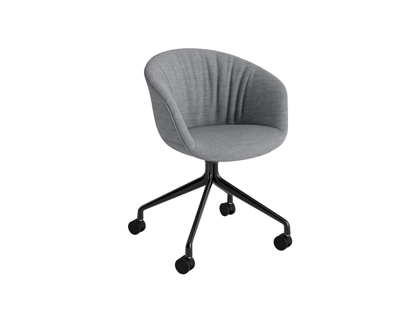 About A Chair AAC 25 Soft by HAY - Remix 143 / Black Powder Coated Aluminium