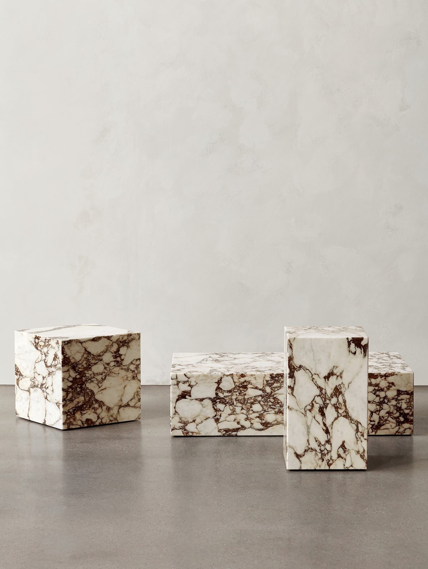 Marble Plinth Low - Calacatta Viola Marble - by Menu