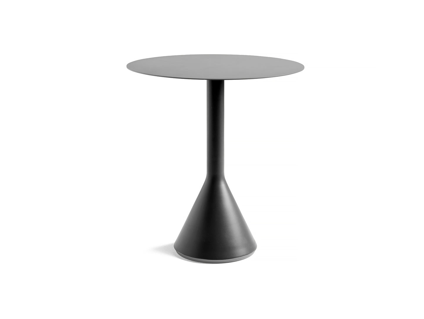 Round 70 cm Anthracite Palissade Cone Table by HAY