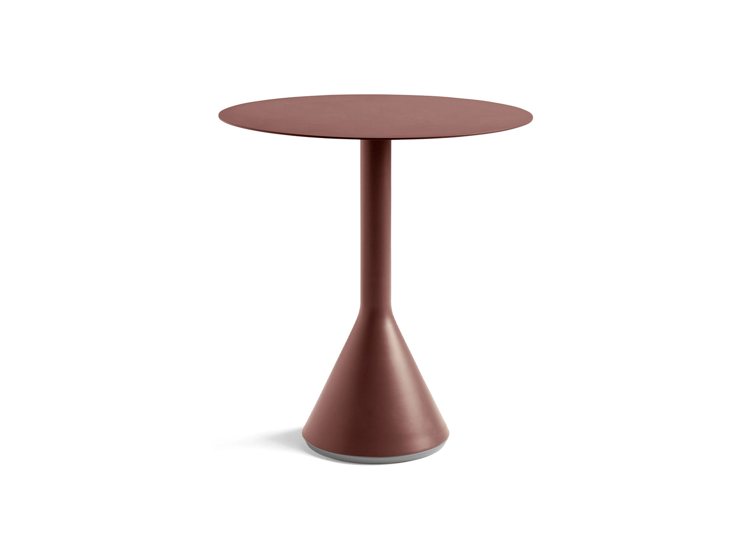 Round 70 cm Iron Red Palissade Cone Table by HAY