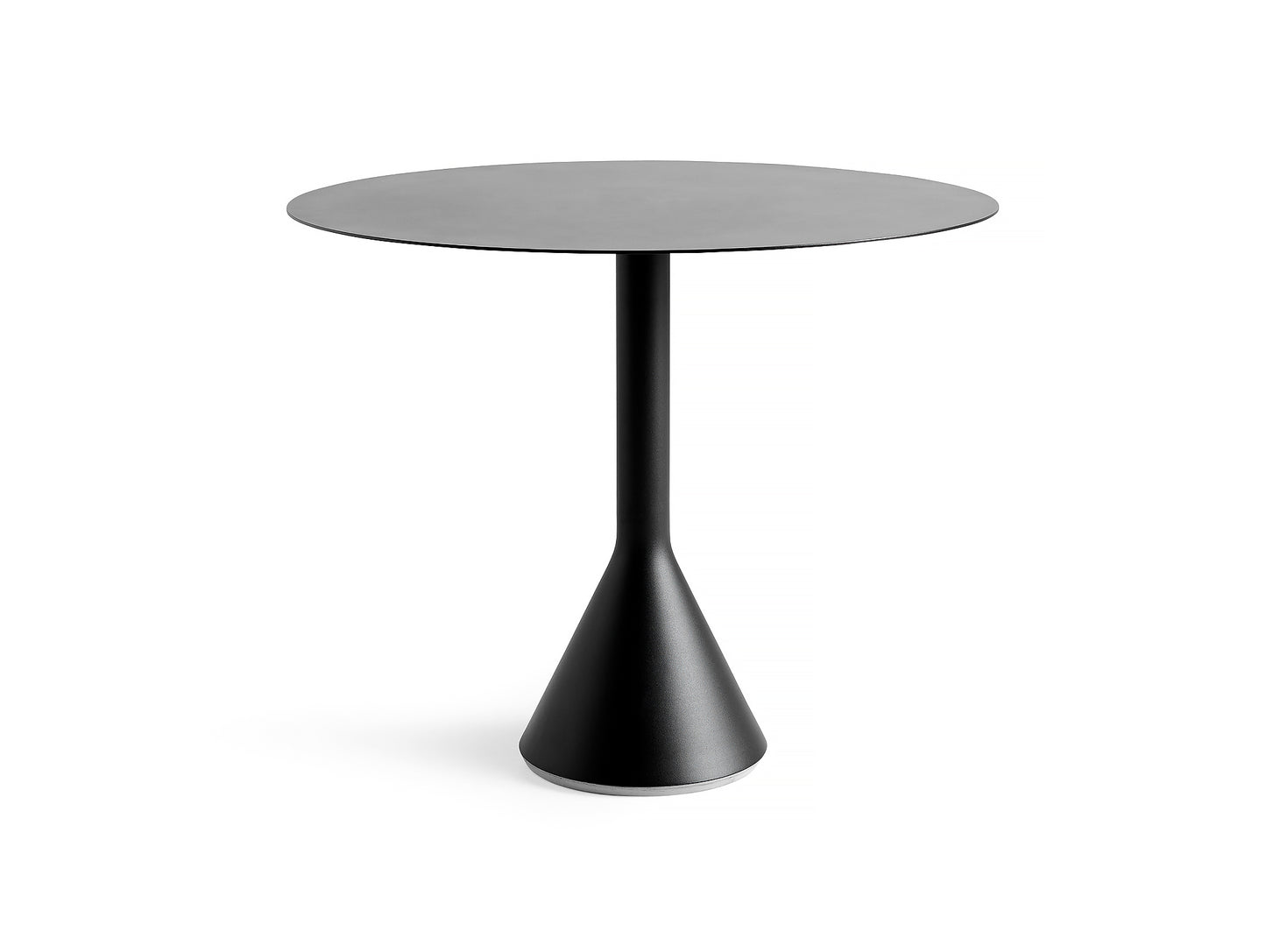 Round 90 cm Anthracite Palissade Cone Table by HAY