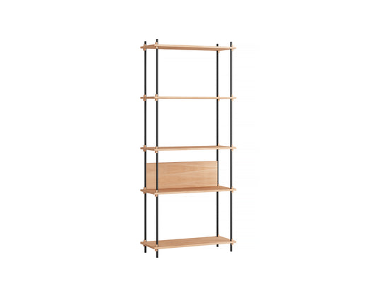 Moebe Shelving System - S.200.1.A Set in Black / Oiled Oak