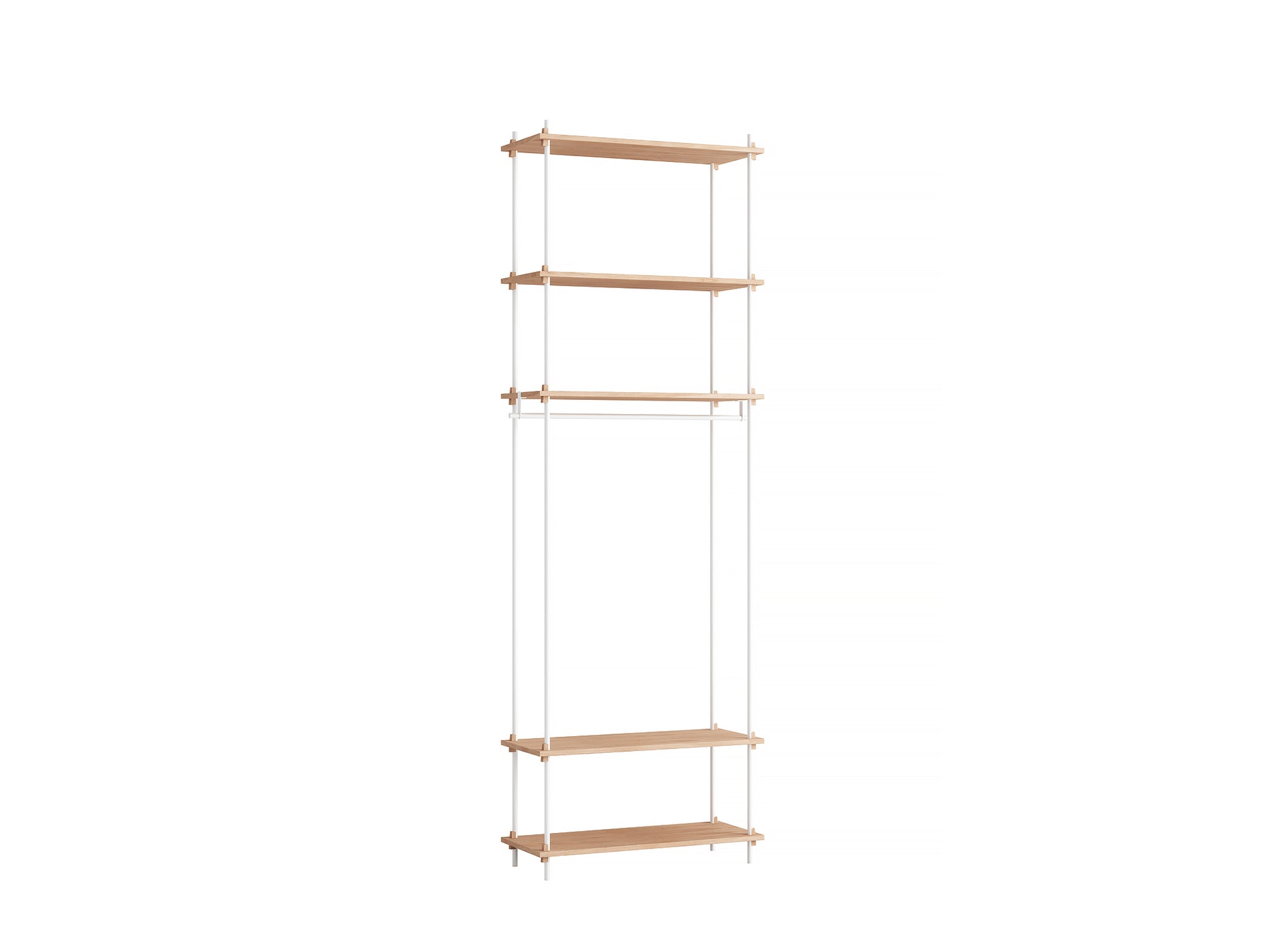 Moebe Shelving System - S.255.1.F Set in White / Oiled Oak