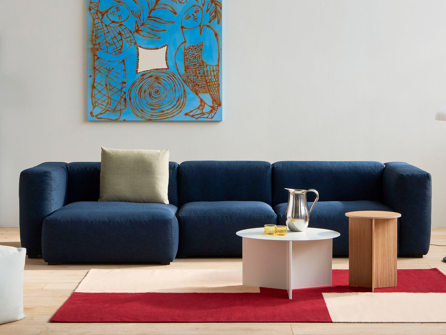 170 x 240 cm / Red Offset / Ethan Cook Flat Works Rug by HAY