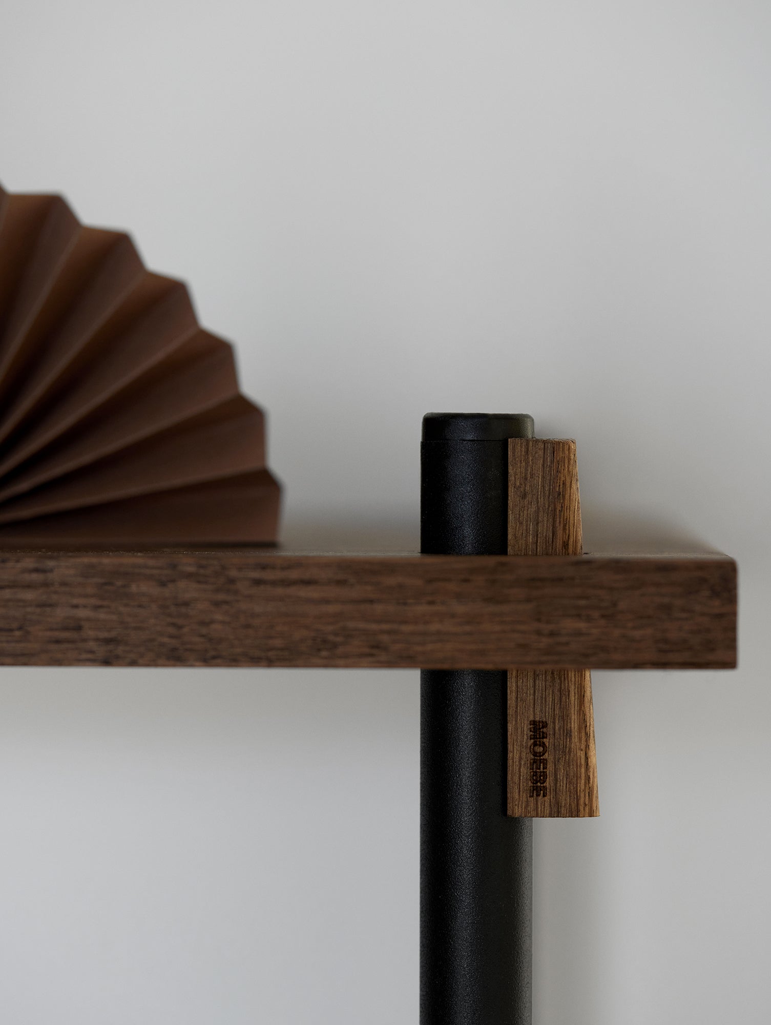 Moebe Shelving System - S.255.1.A Set in Black / Smoked Oak