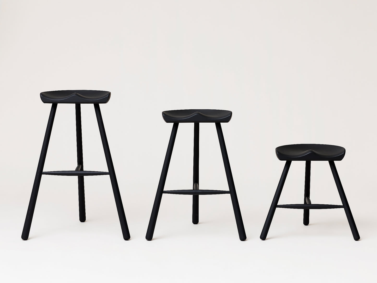 Shoemaker Chair No.78, No.68 and No.49 - Black Stained Beech