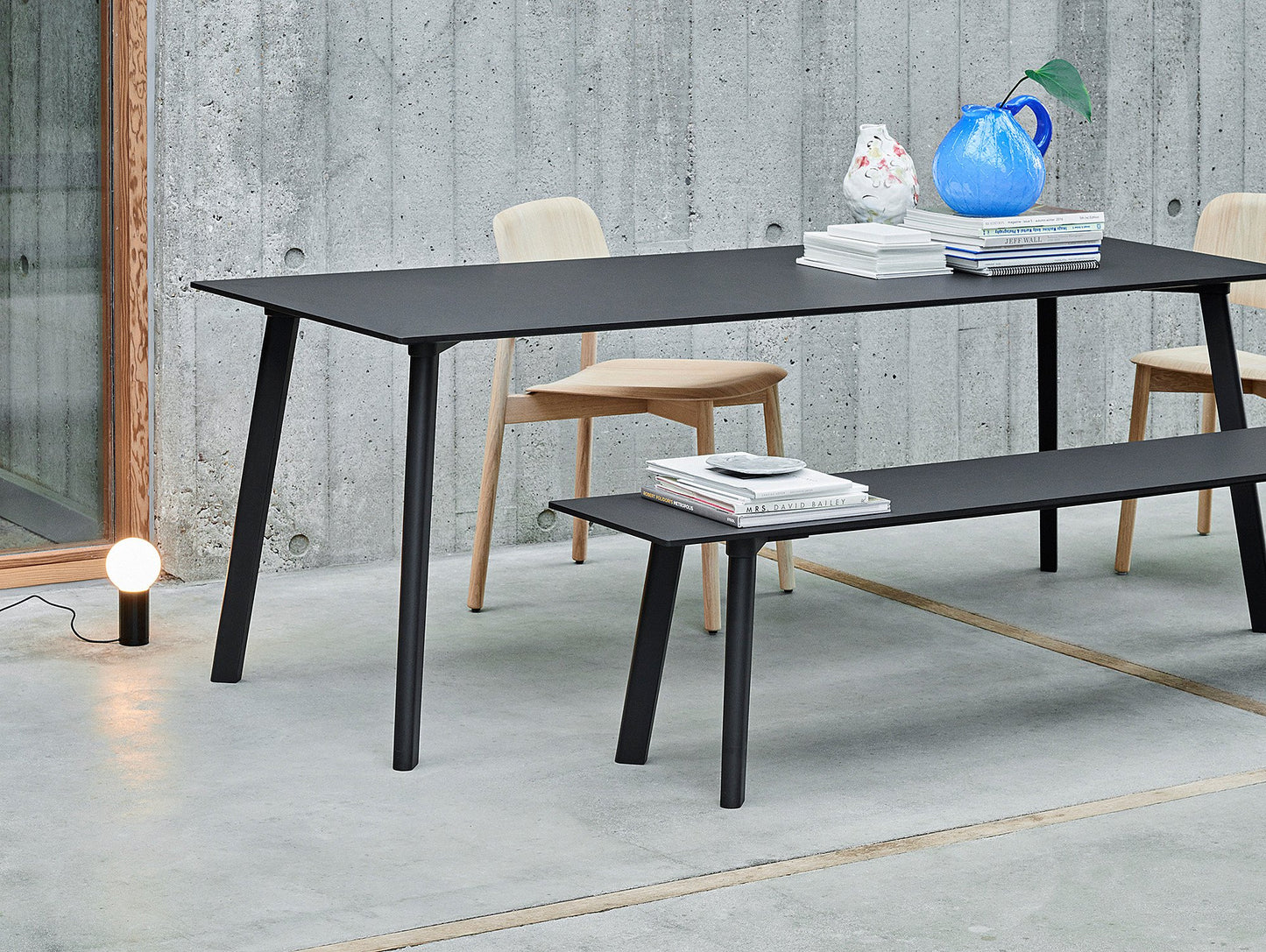 Copenhague Deux Table CPH 210 by HAY - Ink Black