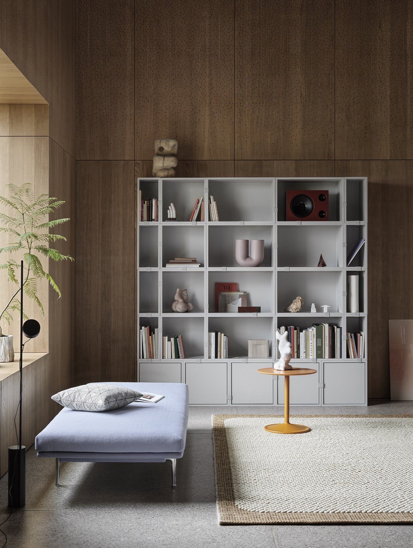 Soft Side Table by Muuto - Diameter : 41 cm / Height: 40cm in Orange Colour