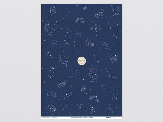 Starry Night Wrapping Paper by Wrap Stationery