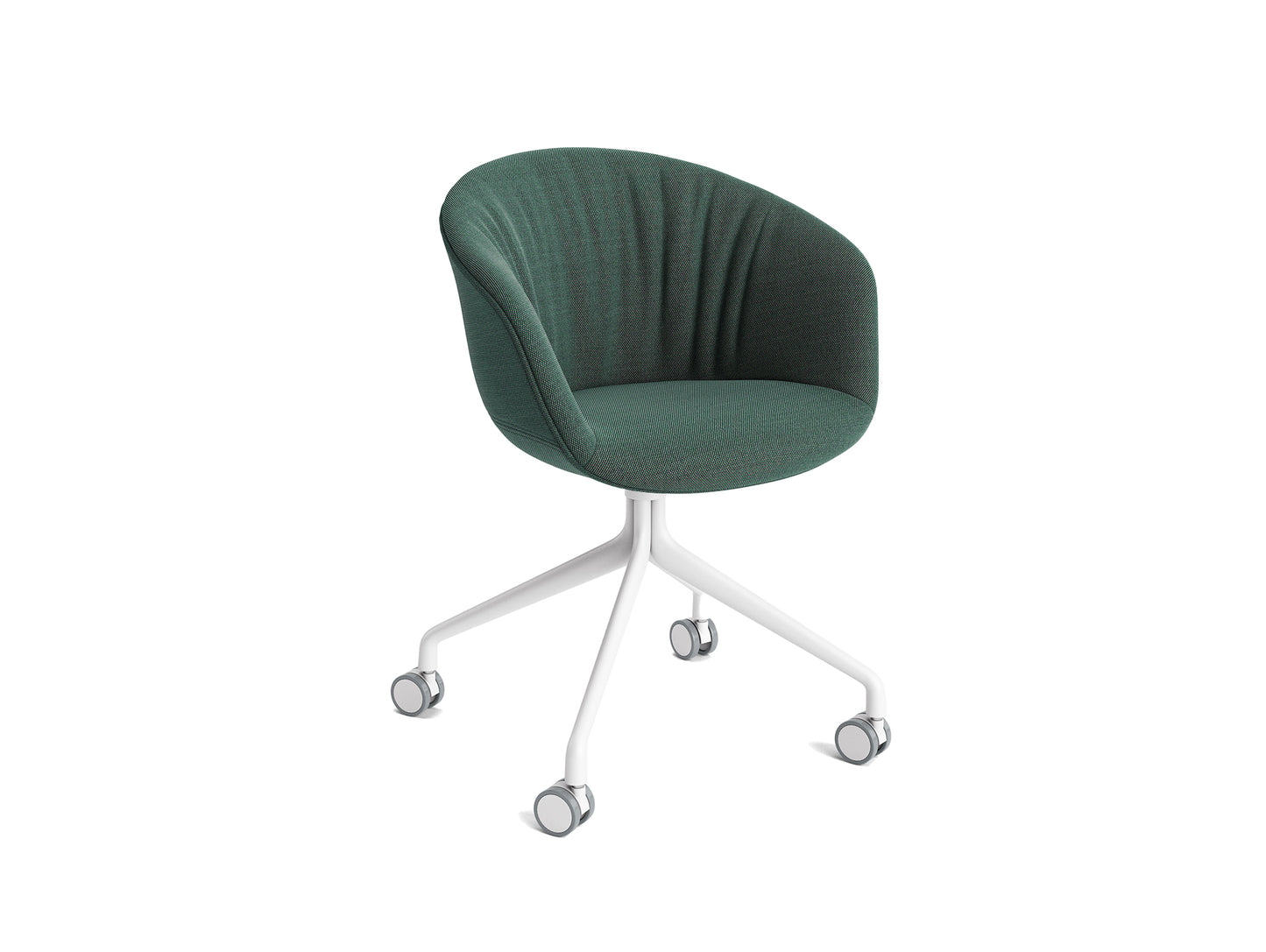 About A Chair AAC 25 Soft by HAY - Steelcut Trio 966 / White Powder Coated Aluminium
