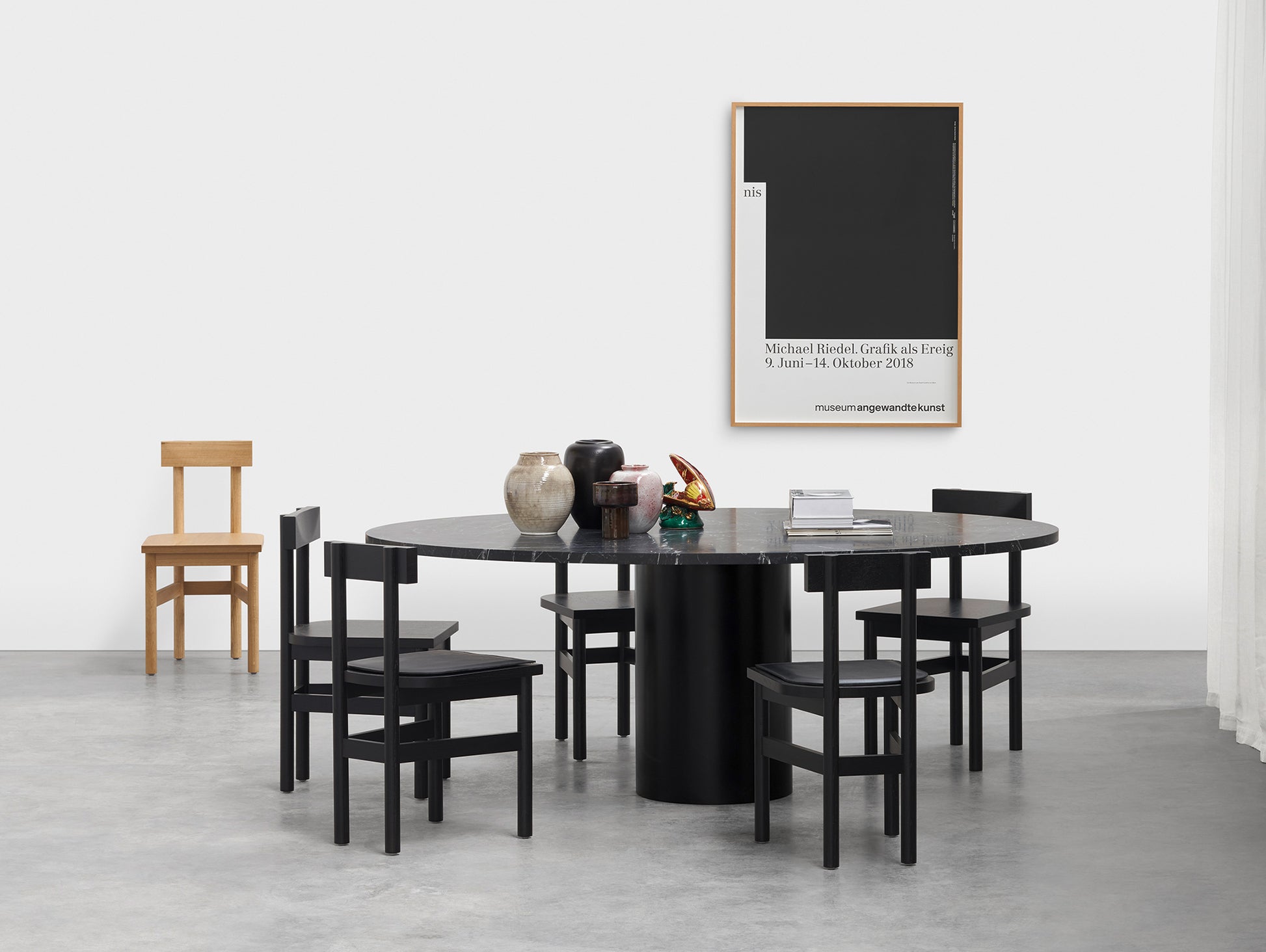 SX01 Gamar Chair by e15 - Clear Lacquered Oak