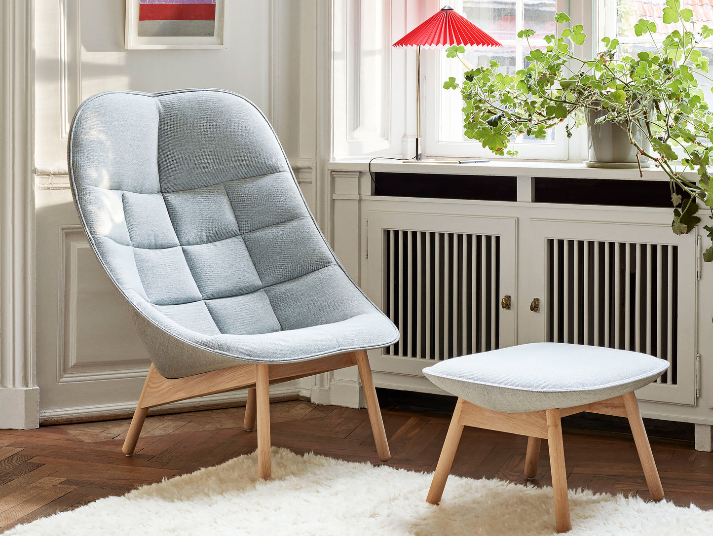 Uchiwa Quilted Lounge Chair