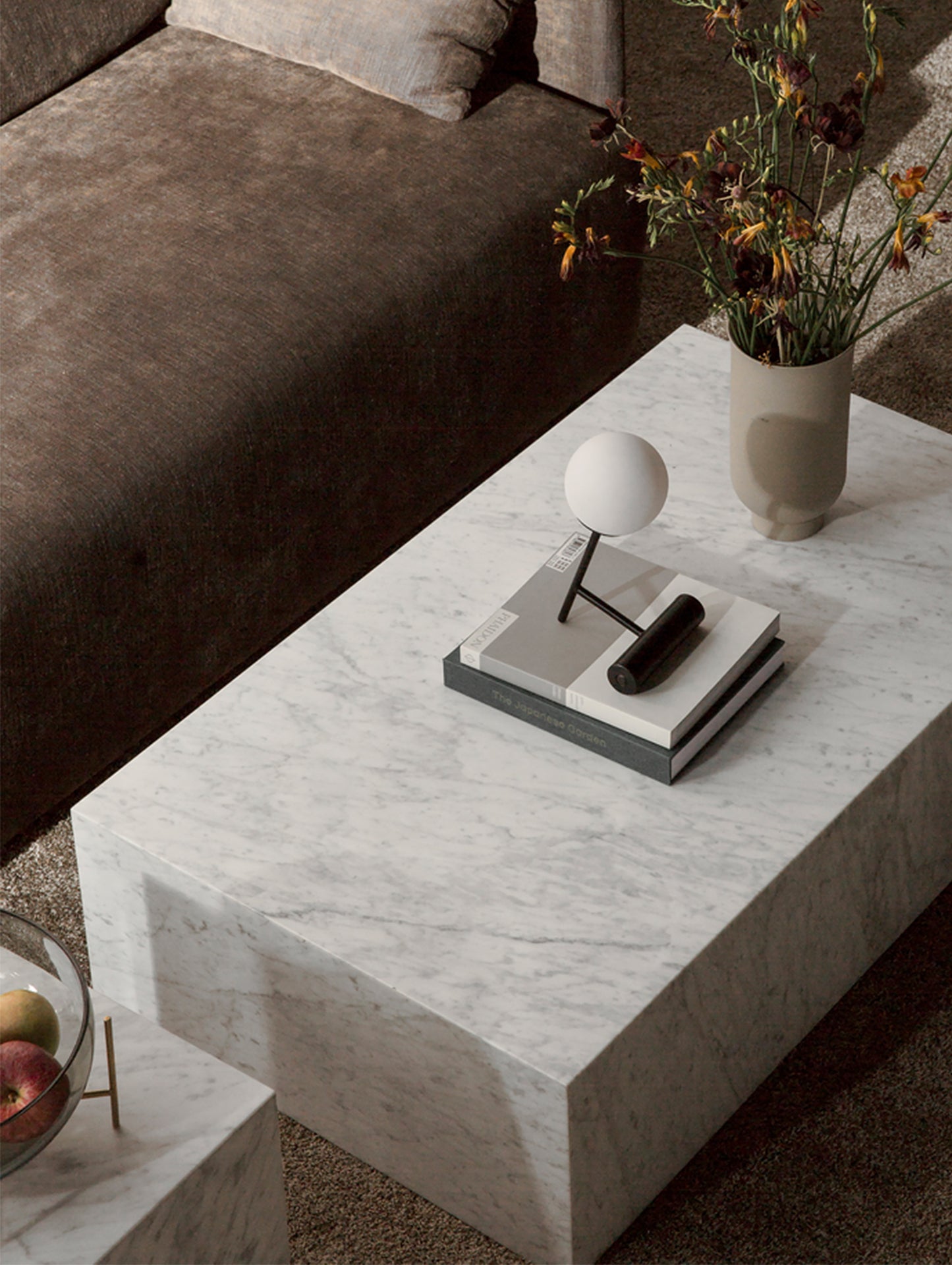 Marble Plinth Low - Carrara Marble - by Menu