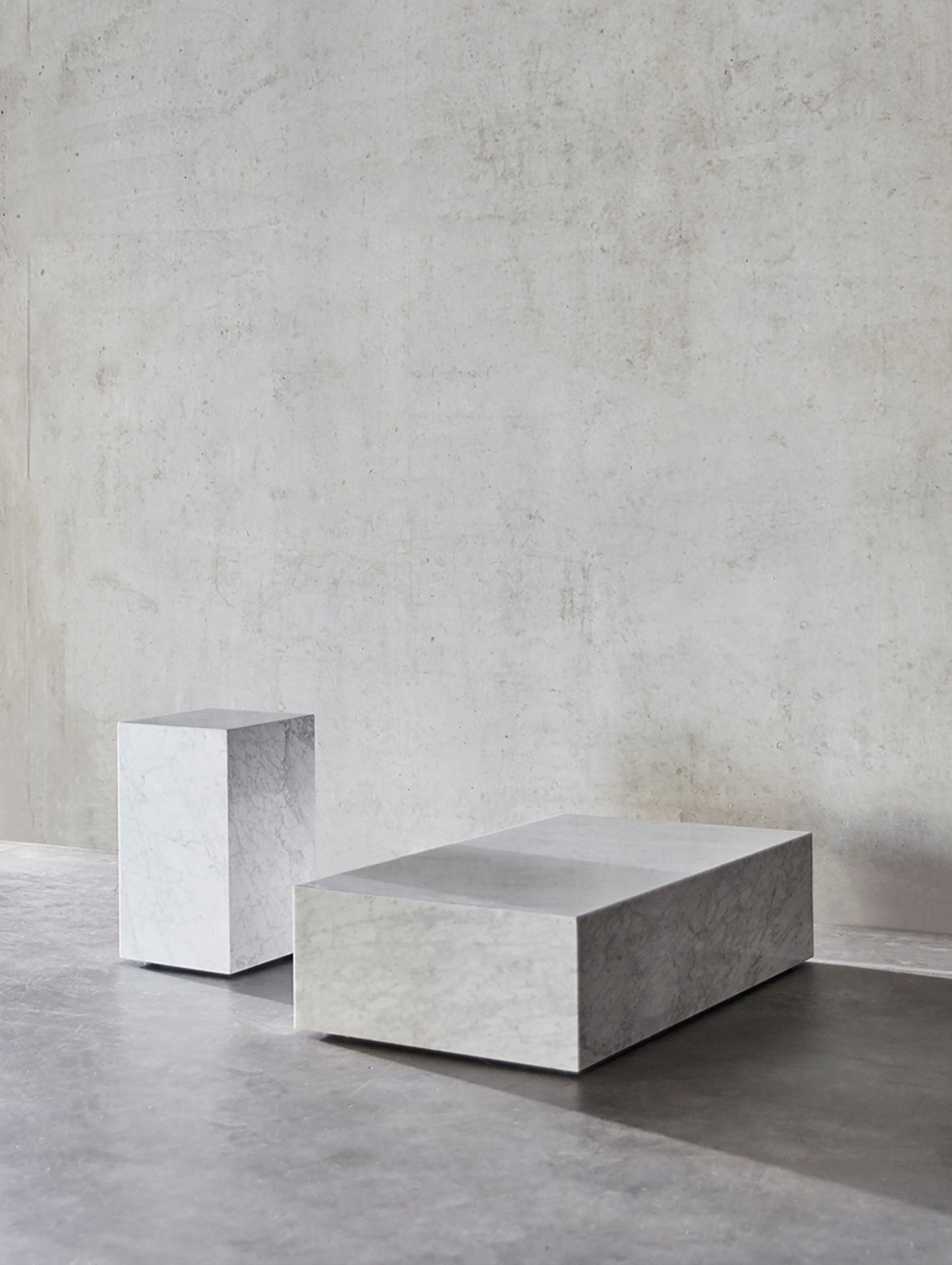 Marble Plinths - Carrara Marble - by Menu