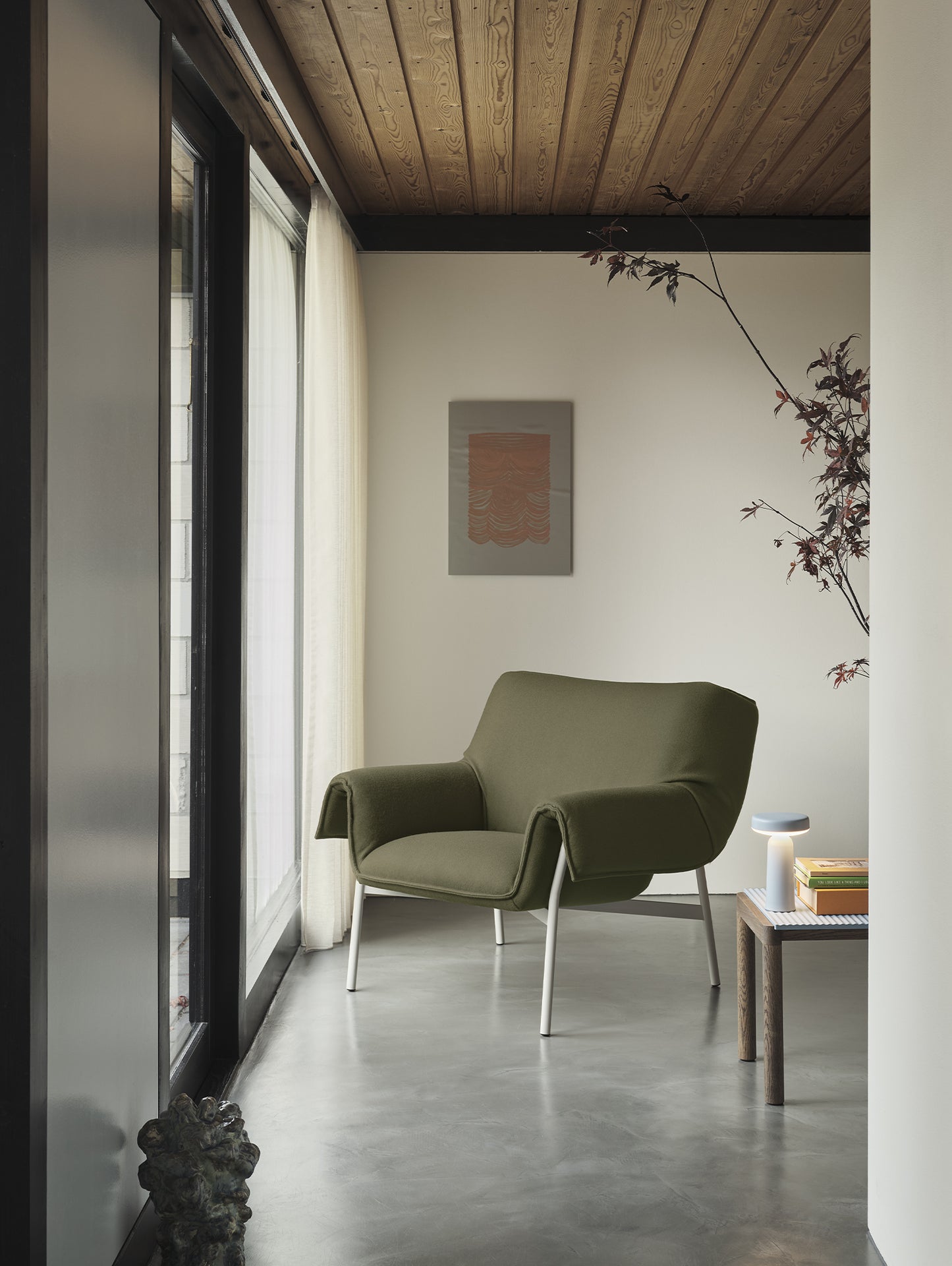 Wrap Lounge Chair by Muuto - Divina 984 / Grey Base