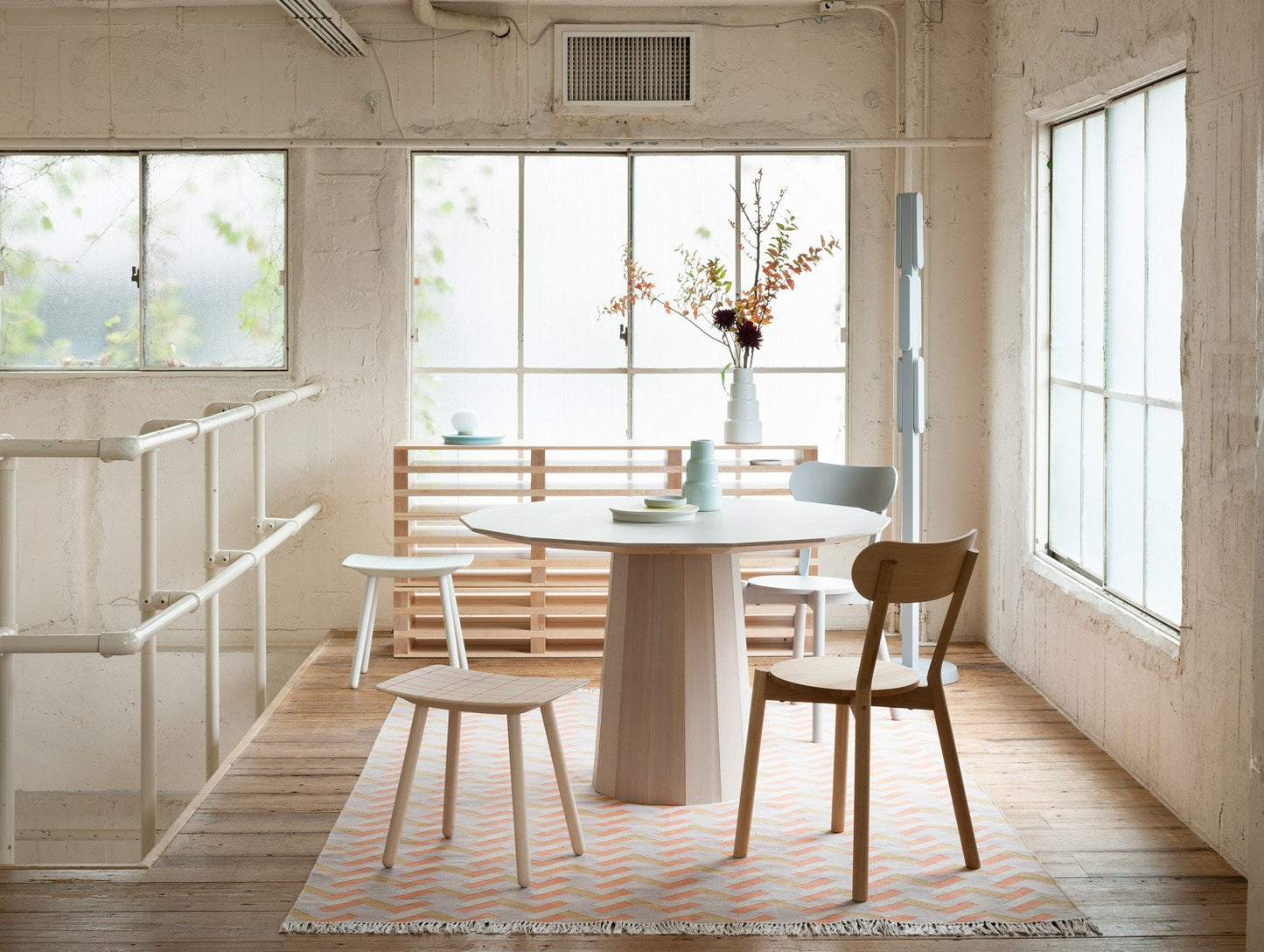 Karimoku New Standard Colourwood Plain Table, 120 cm, Pale Natural