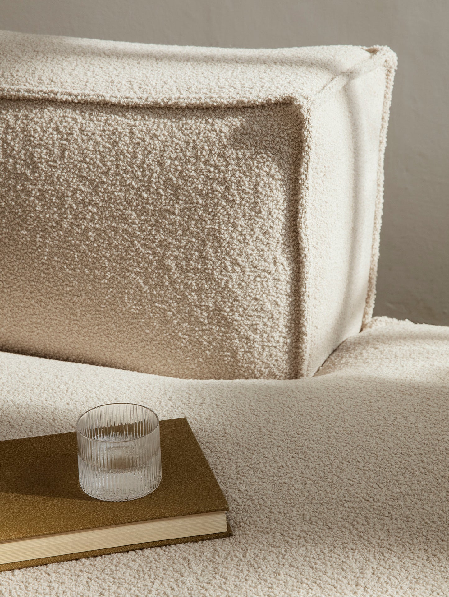 Catena 3-Seater Modular Sofa by Ferm Living - Off-White Wool Boucle