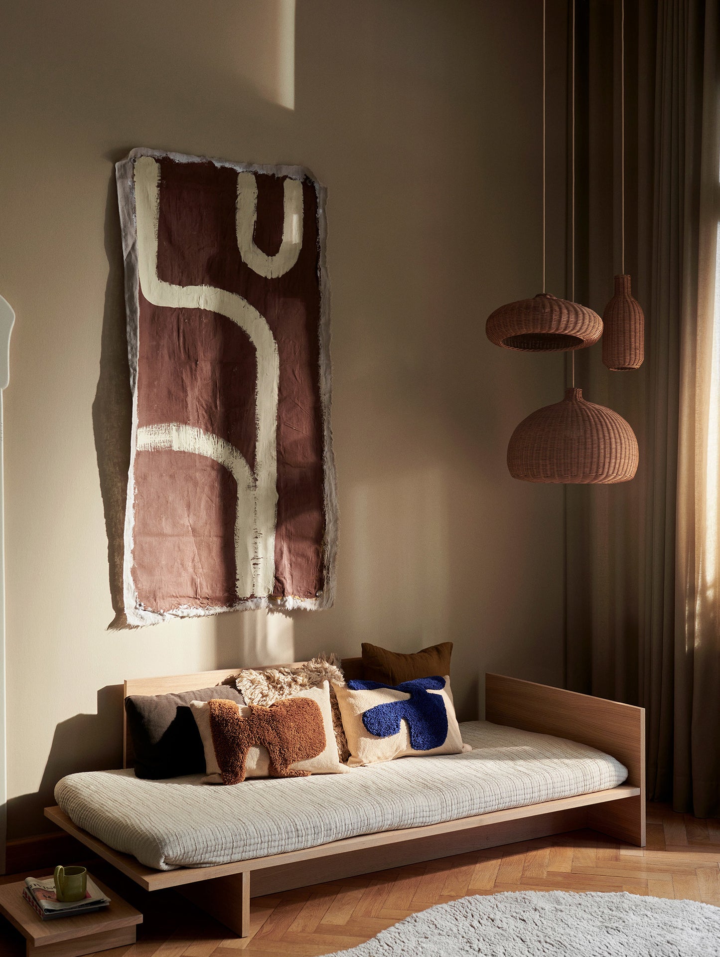 Braided Lampshade with Cord Set