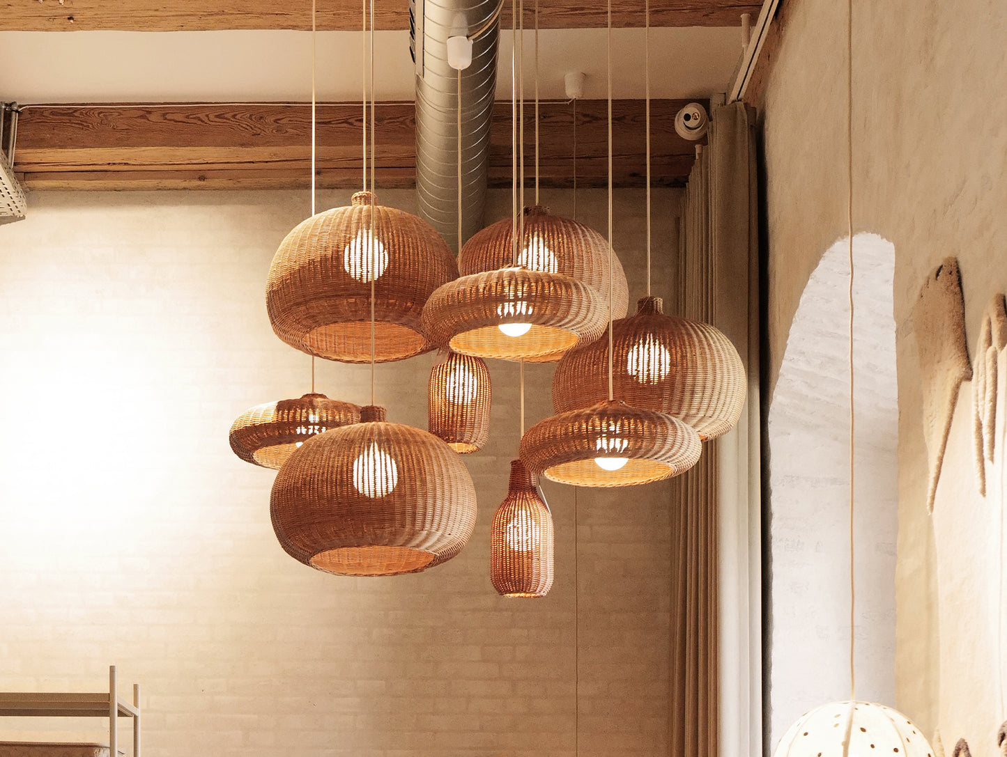 Braided Lampshade with Cord Set