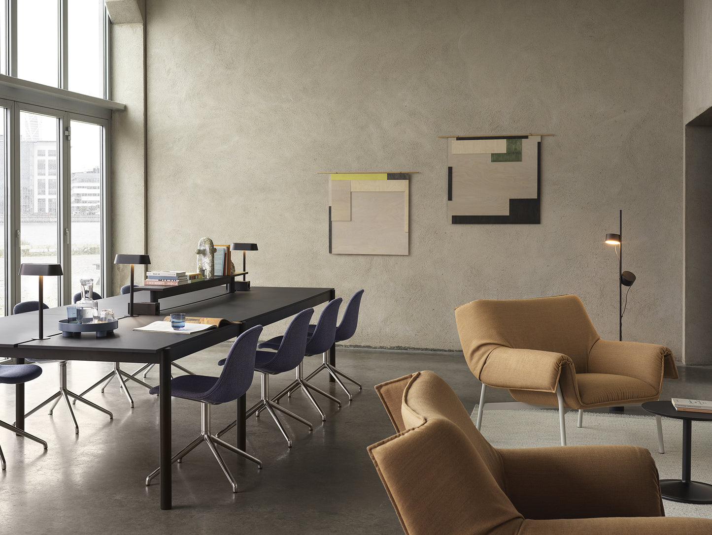 Wrap Lounge Chair by Muuto - Fiord 451 / Grey Base
