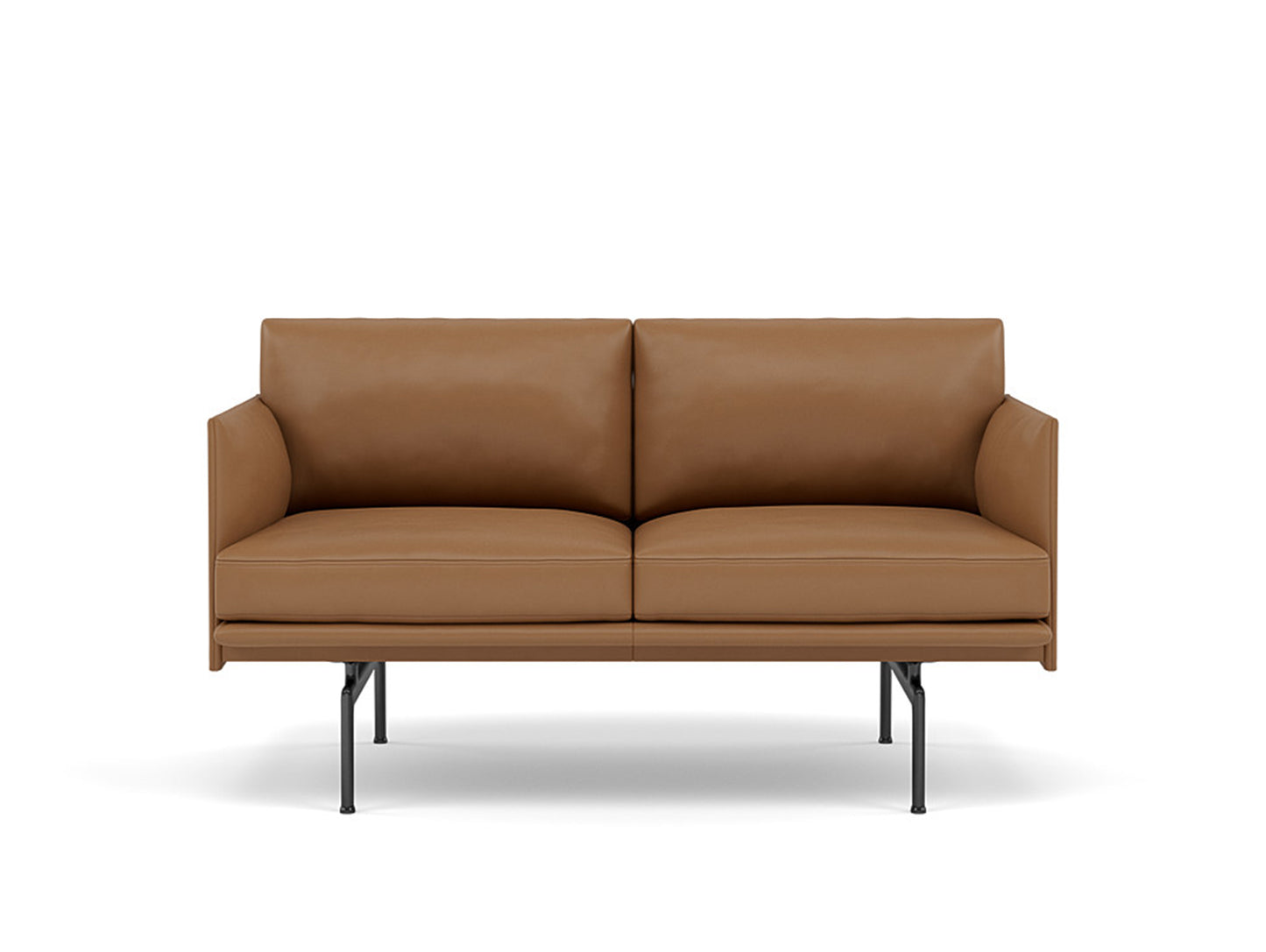 Outline Studio Sofa by Muuto / cognac leather